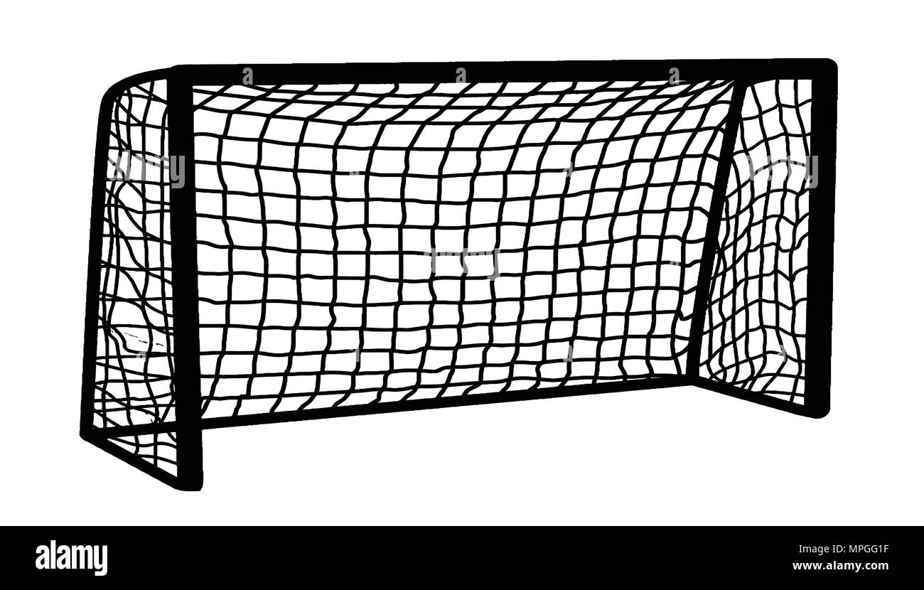 Soccer Goal On White Background Vector Illustration Stock Vector Image Art Alamy
