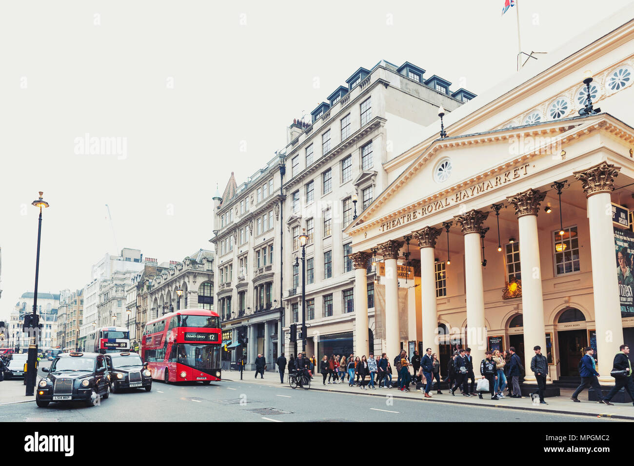 London, UK April 2018 Theatre Royal Haymarket, a West End theatre