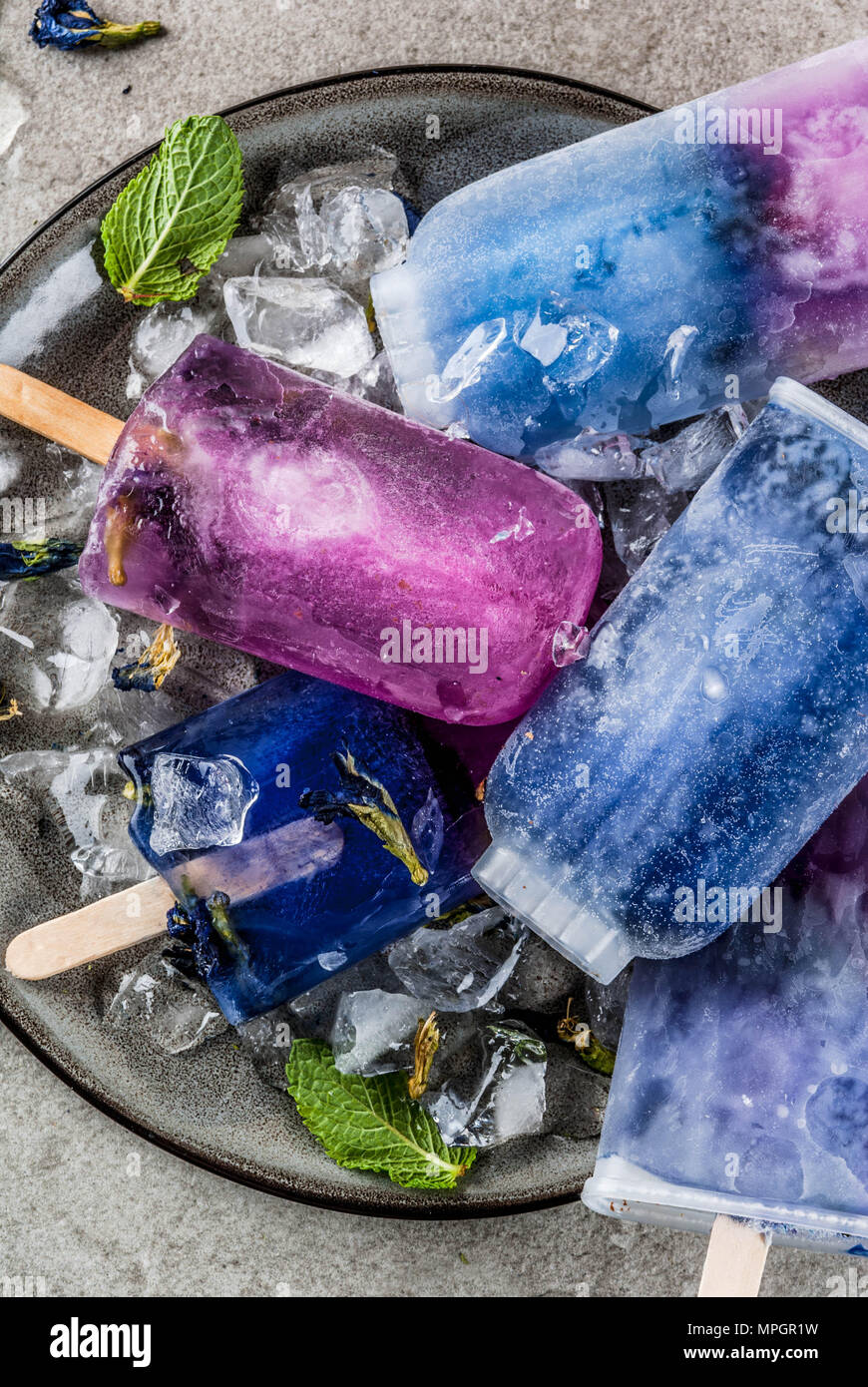 Naturally Organic Summer Sweets Homemade Blue And Violet