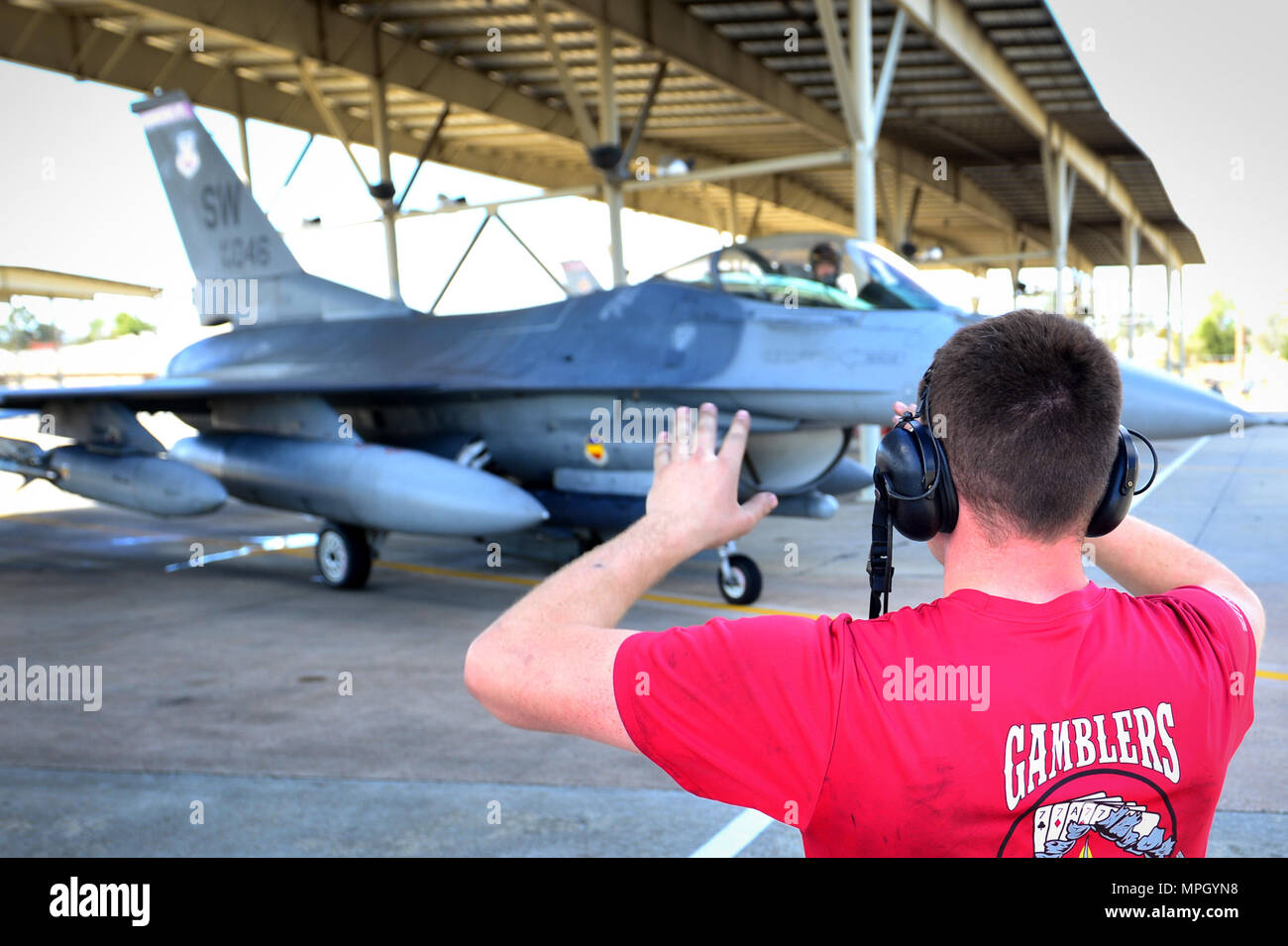 U.S. Air Force Senior Airman Jay Lenoble, 20th Aircraft Maintenance ...