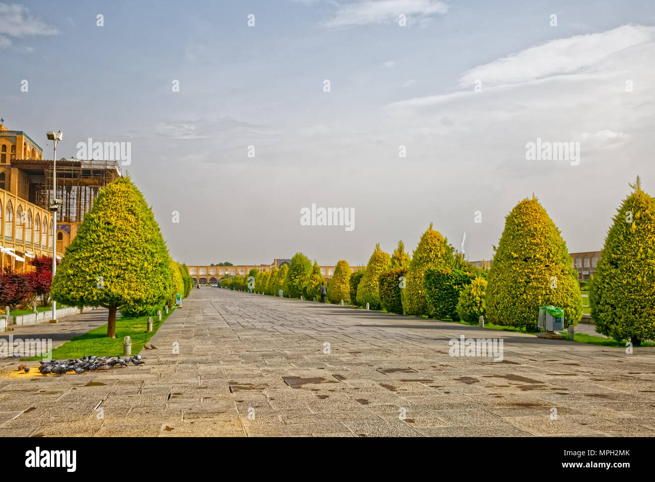 Isfahan Imam Square spring time Stock Photo