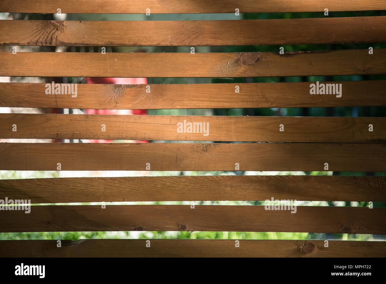 background of wooden boards, horizontal texture of a brown fence Stock ...