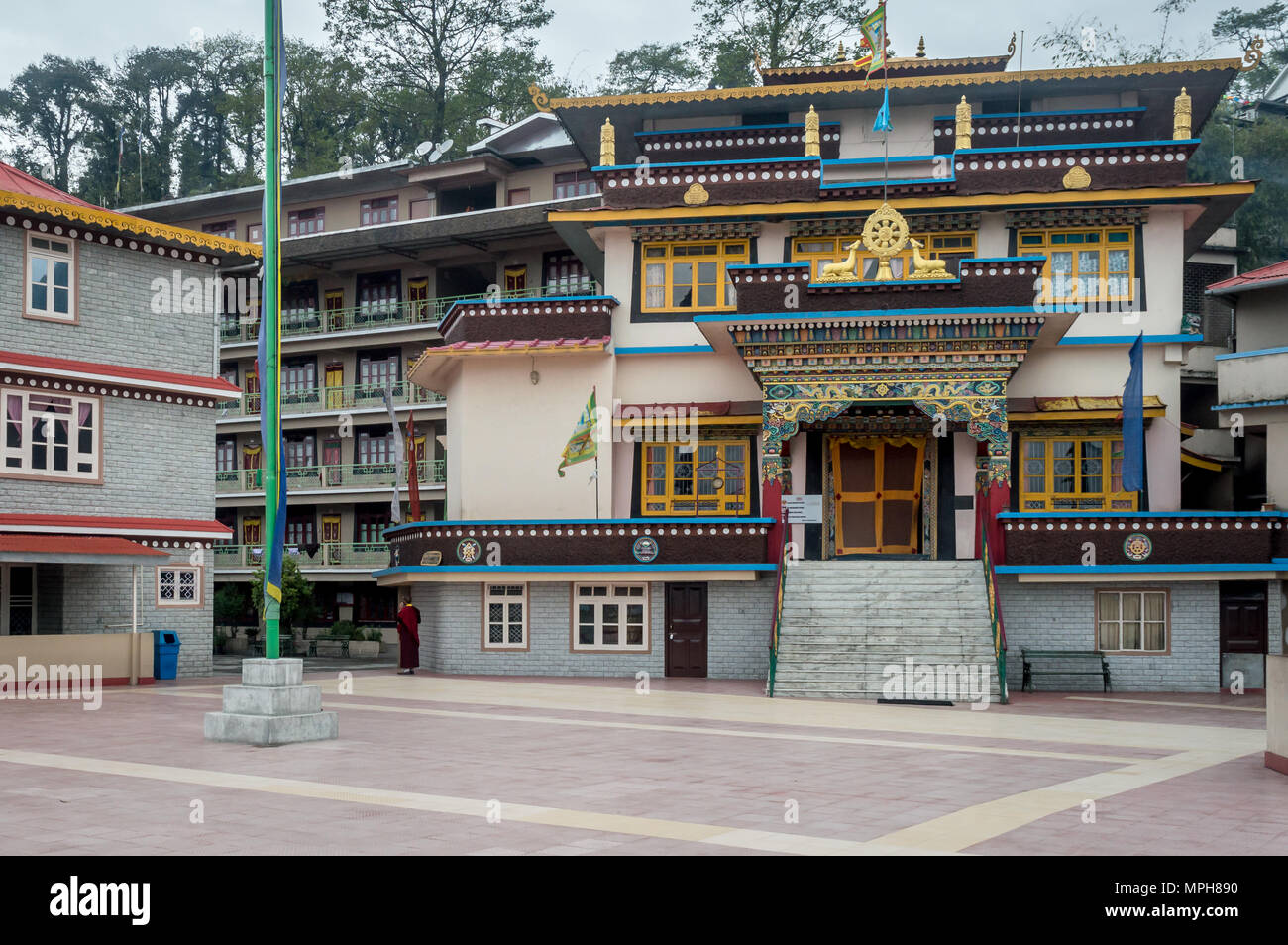 Gonjang Monastery is a buddhist monastery near Gangtok, Sikkim, India Stock Photo