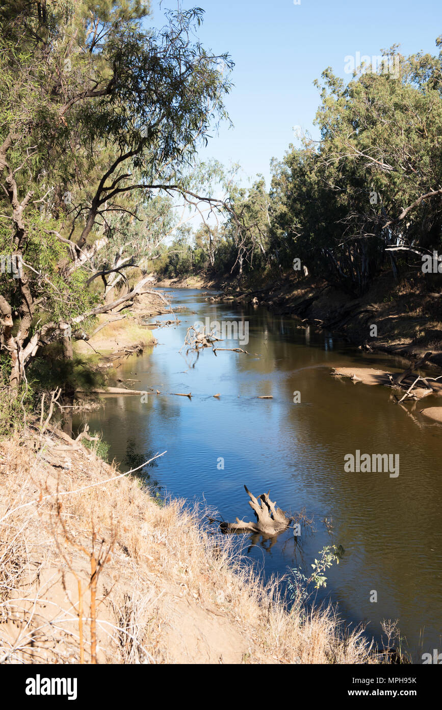 Macquarie River, near Warren, in New South Wales, Australia Stock Photo