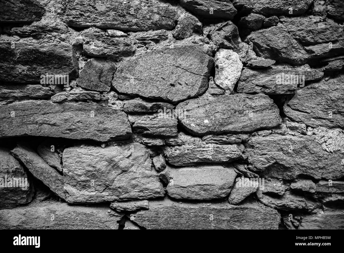 View of old Rustic big rocks wall for  space for editing  Stock Photo - Alamy