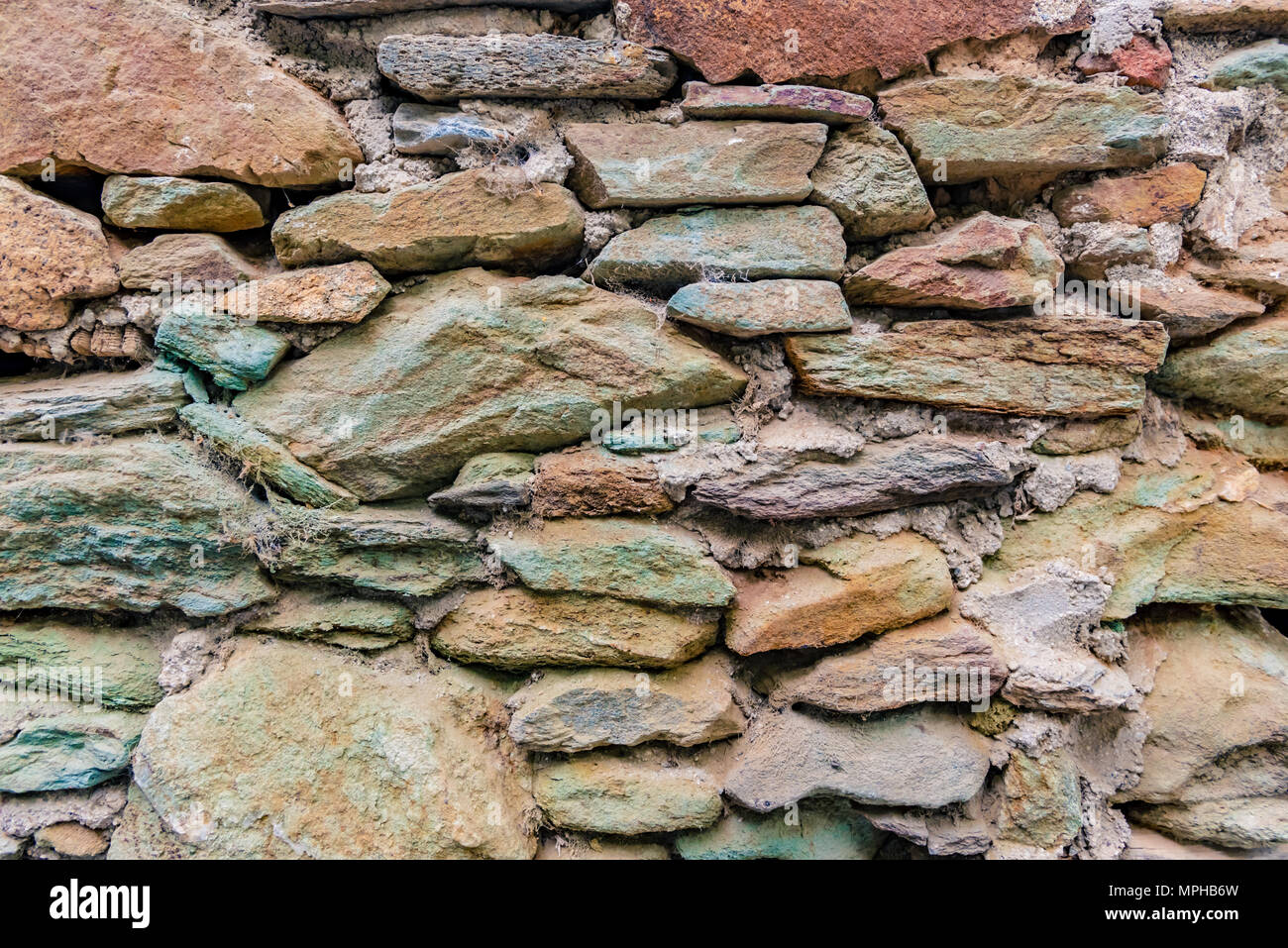 View of old Rustic big rocks wall for  space for editing  Stock Photo - Alamy