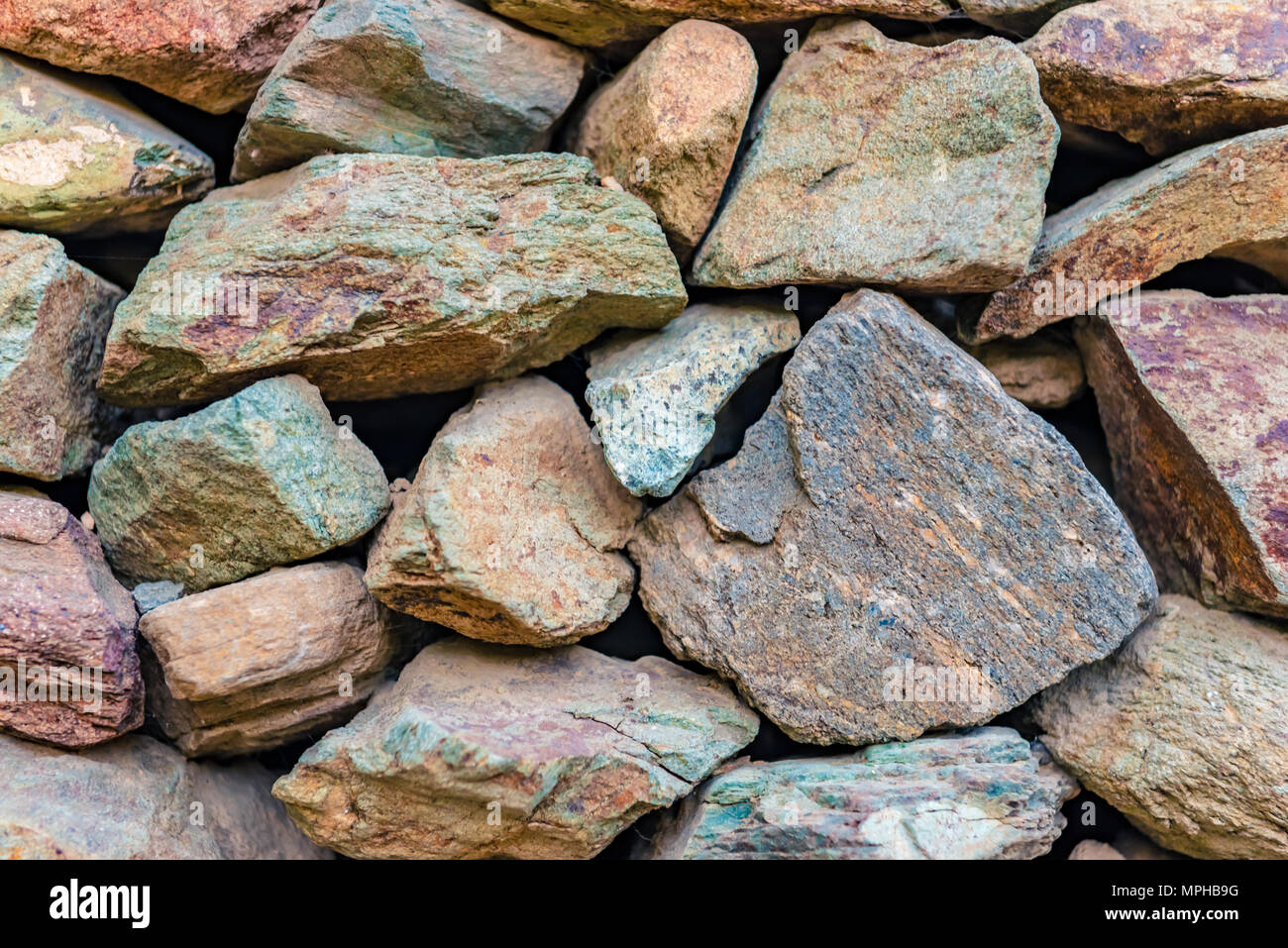 View of old Rustic big rocks wall for  space for editing  Stock Photo - Alamy