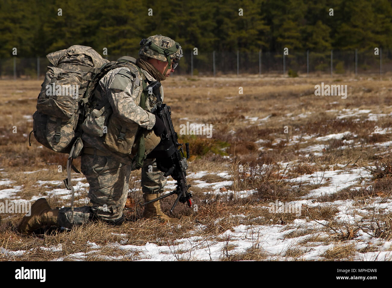A U.S. Army Soldier assigned to Easy Company, 2nd Battalion, 506th