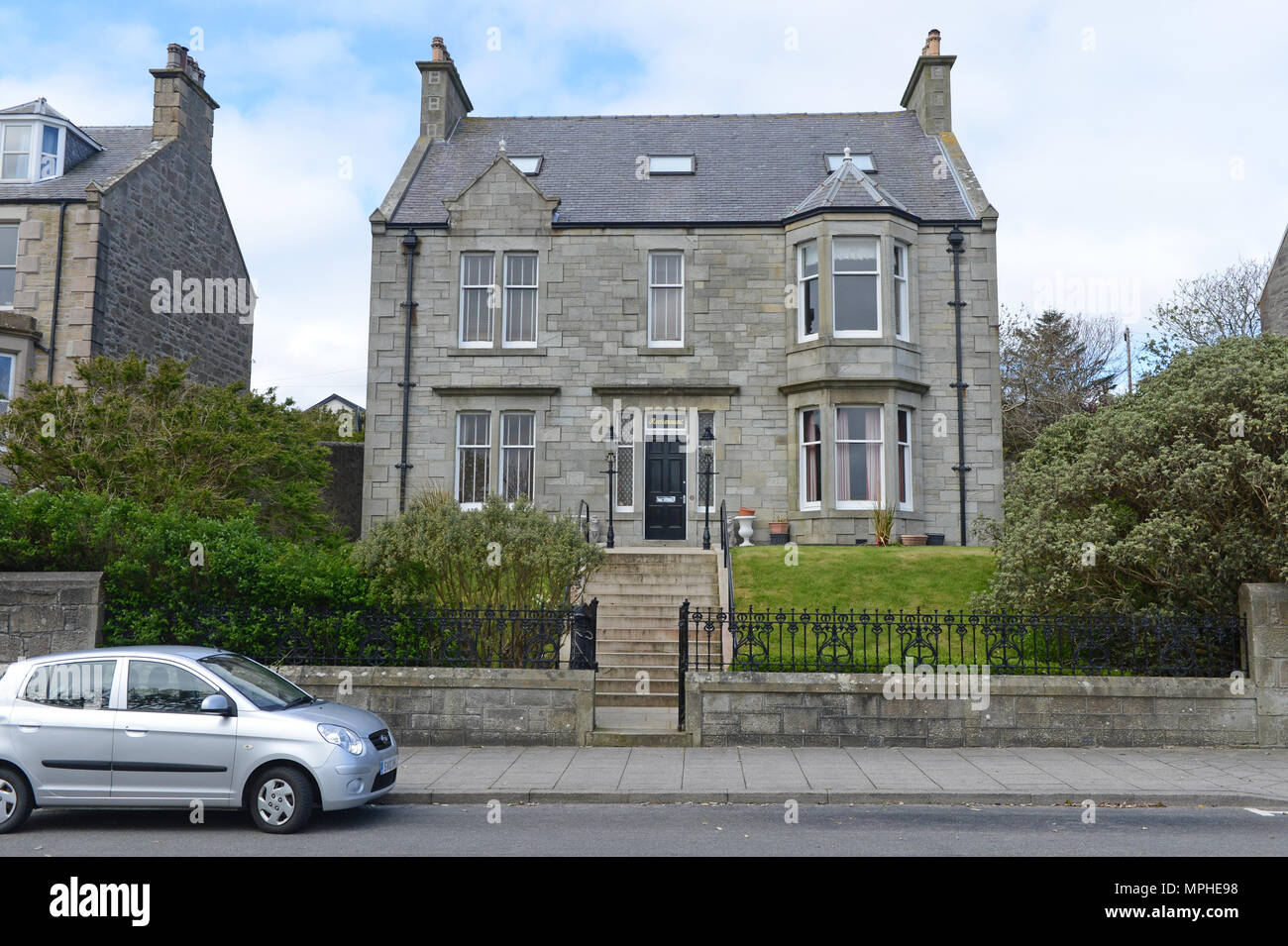 Older property in the back streets of Lerwick the capital of the