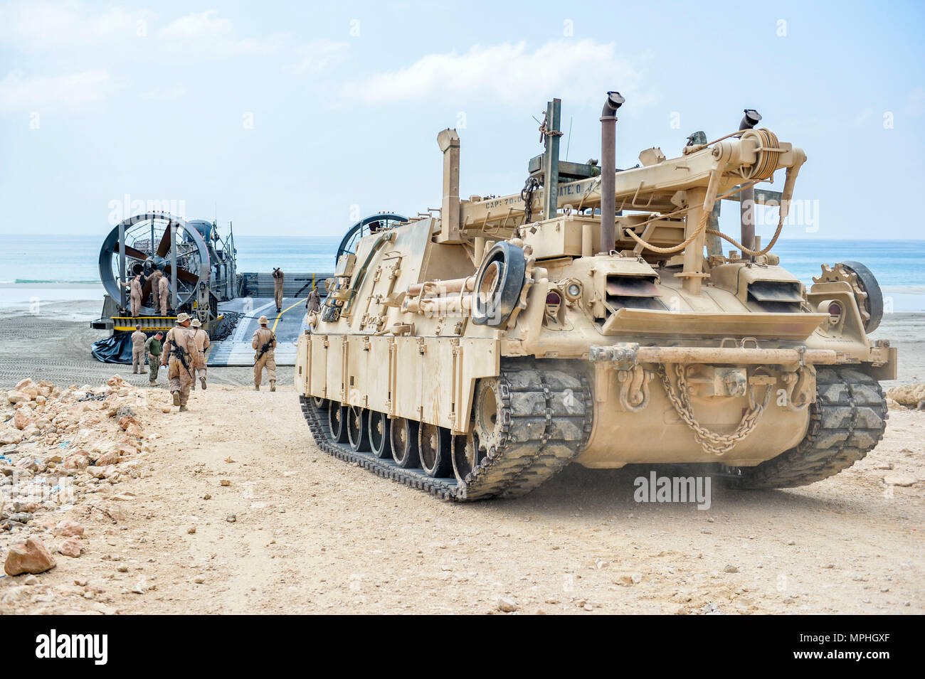 Beach armored recovery vehicle hi-res stock photography and images - Alamy