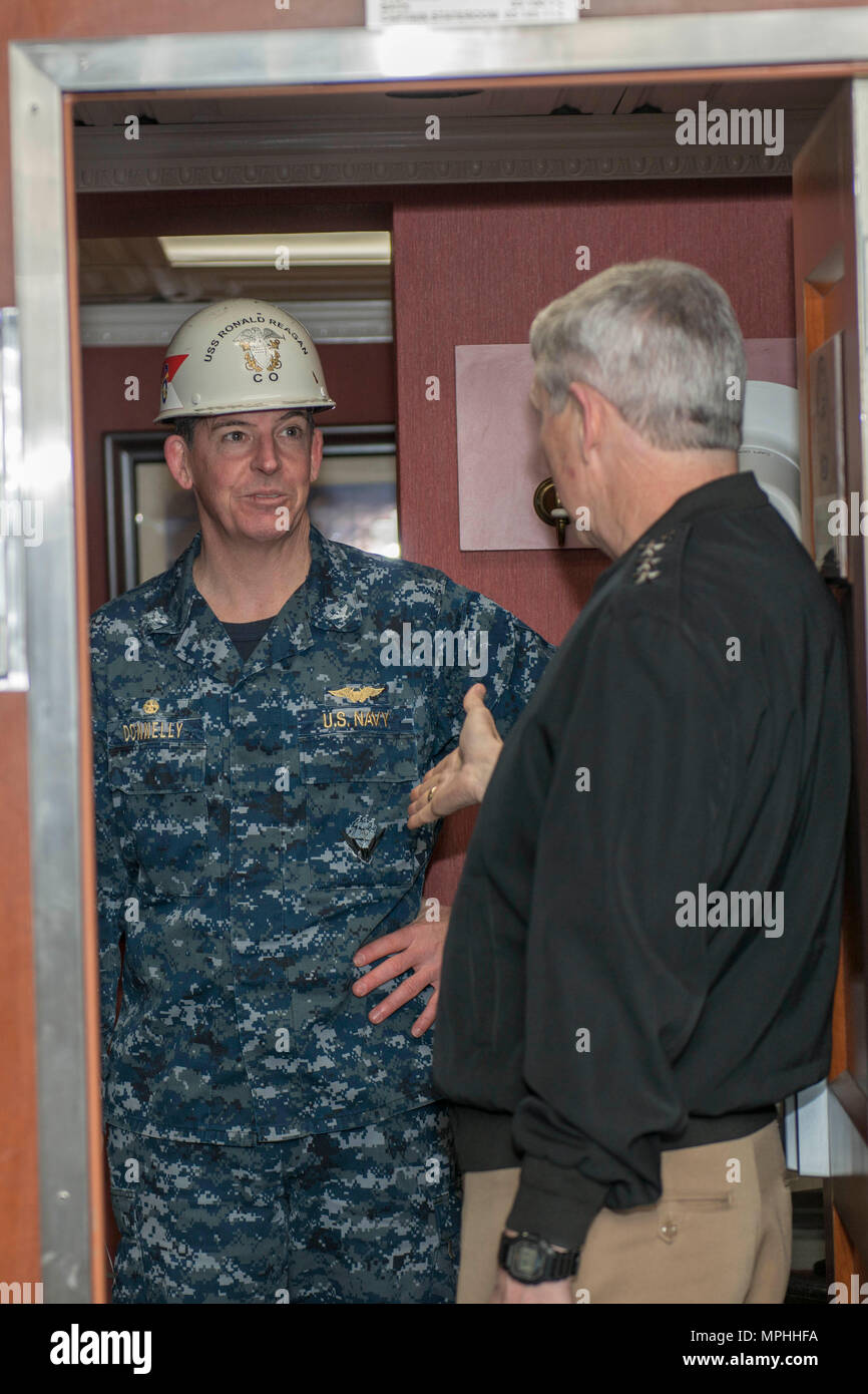 Yokosuka japan march 15 2017 captain buzz donnelly commanding