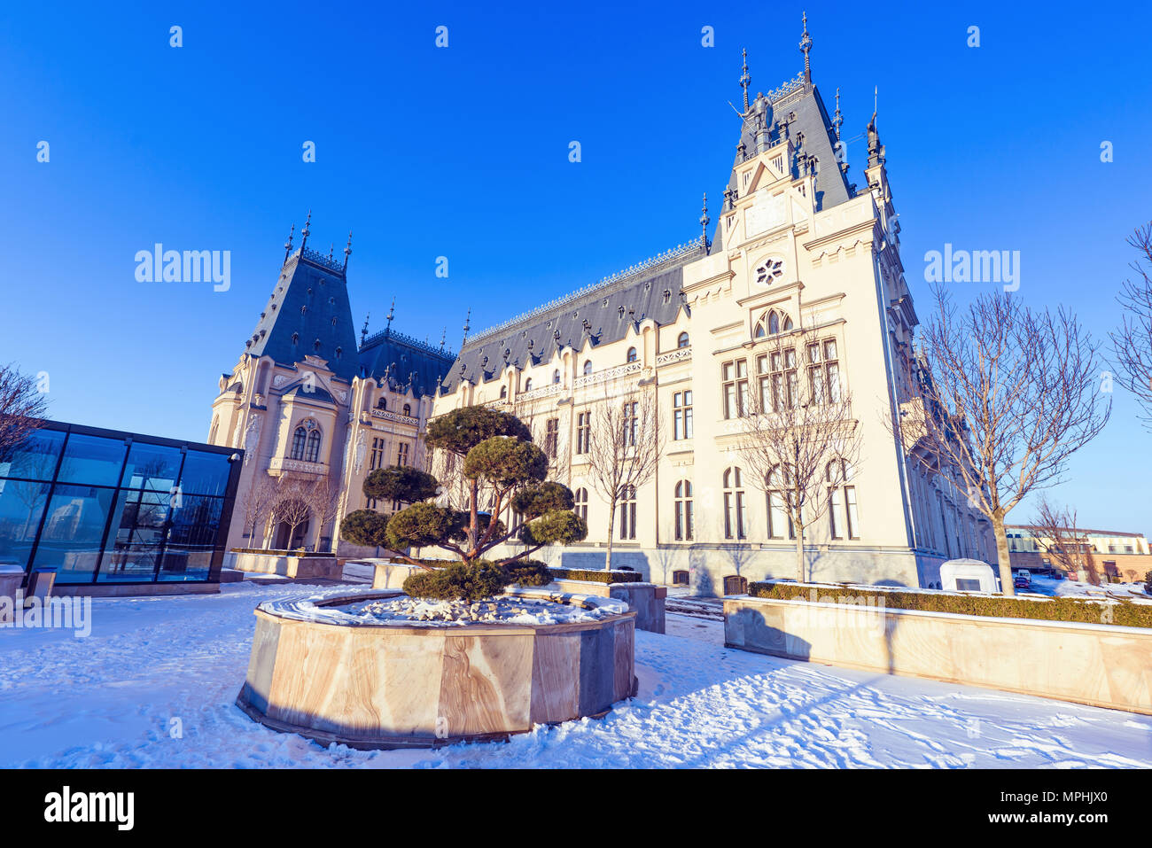 Tour in palace of culture in iasi romania hires stock photography and