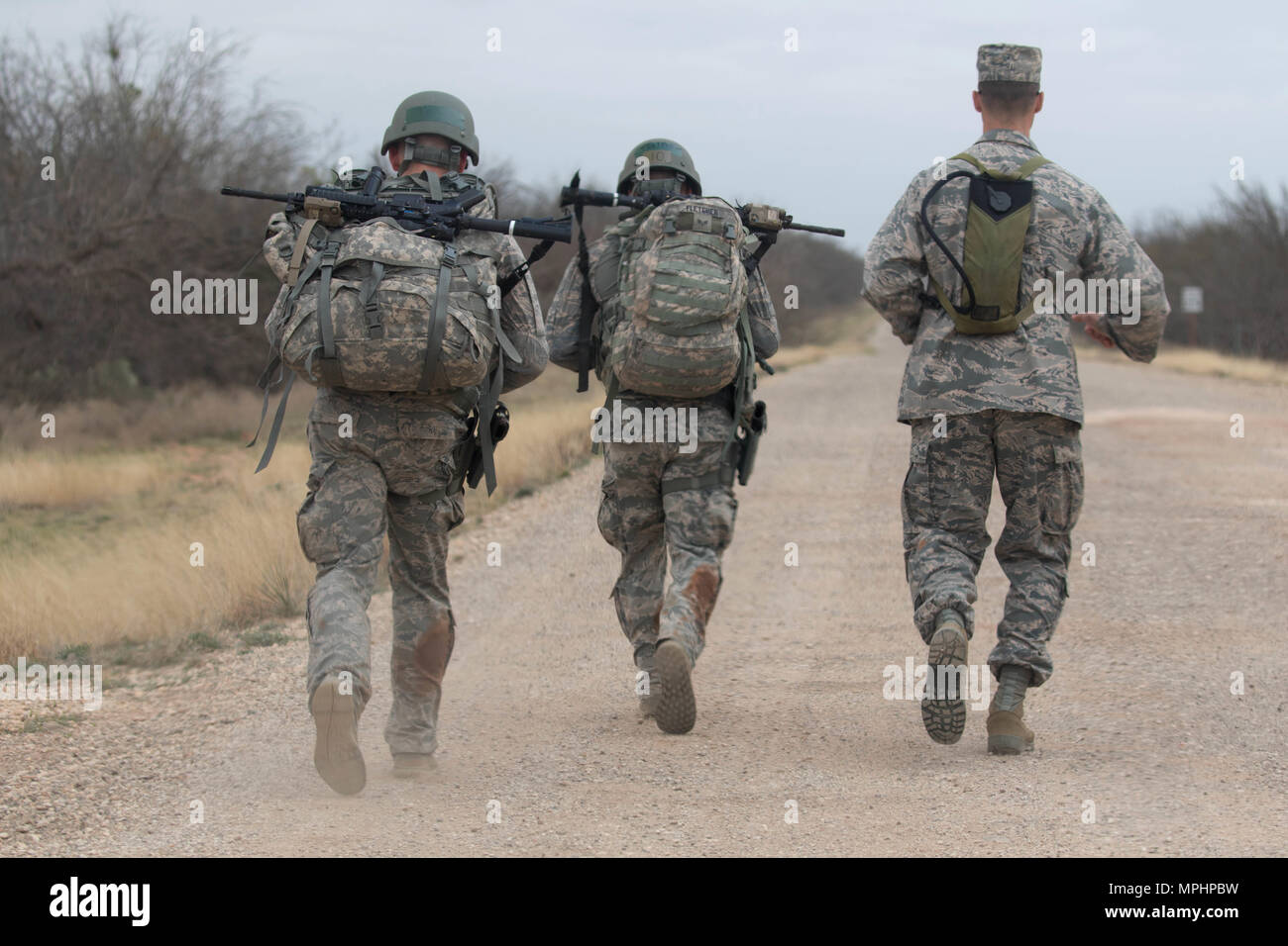 U.S. Air Force Airmen assigned to the 7th Security Forces Squadron