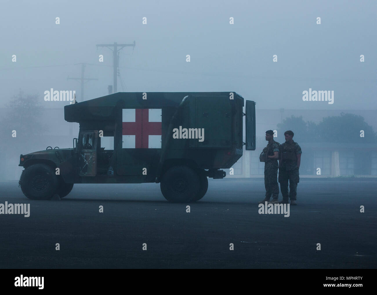 U.S. Marines with the security platoon, 3rd Battalion, 5th Marine ...