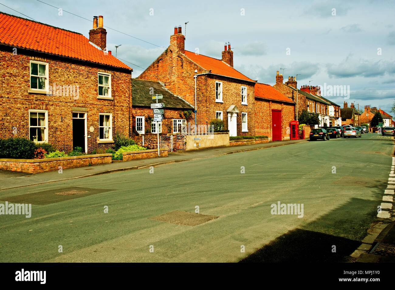 Marston Road, Tockwith, North Yorkshire, England Stock Photo Alamy