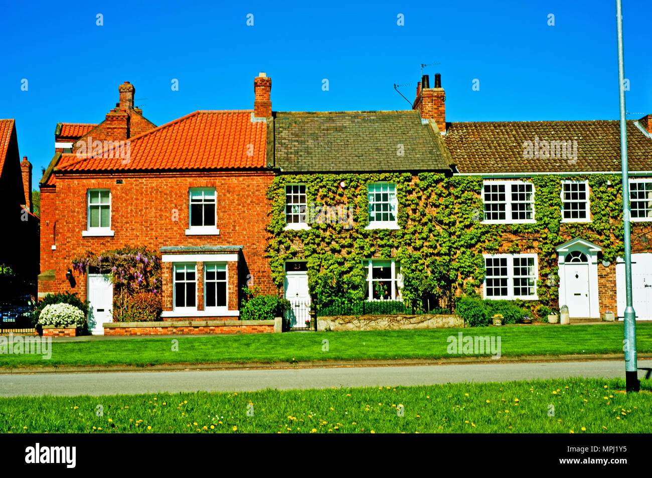 Period Houses in Hurworth on Tees, Borough of Darlington, County Durham, england Stock Photo