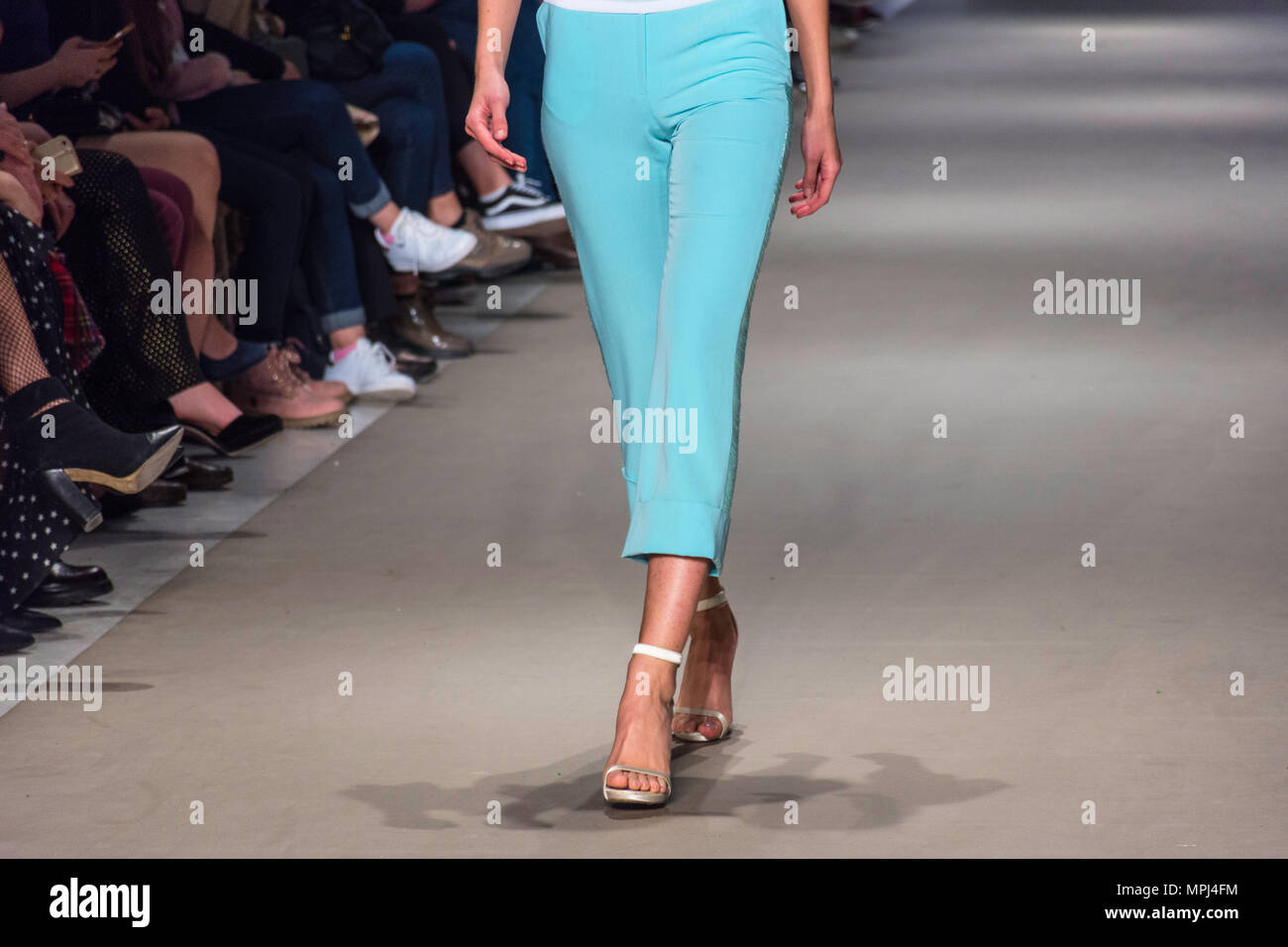 Models walk runway in different hi-res stock photography and images - Alamy