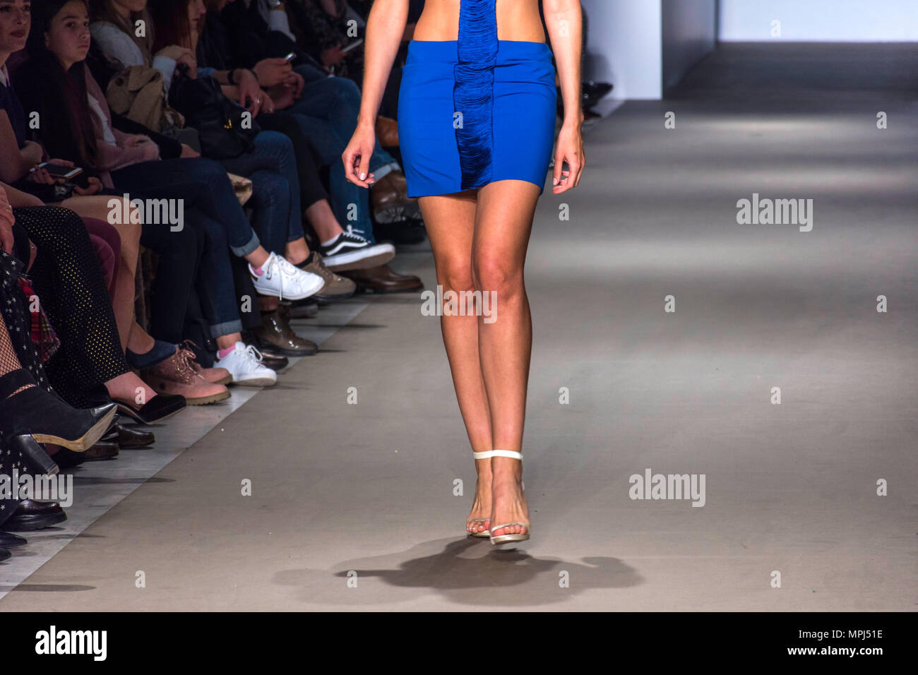 Models walk runway in different hi-res stock photography and images - Alamy