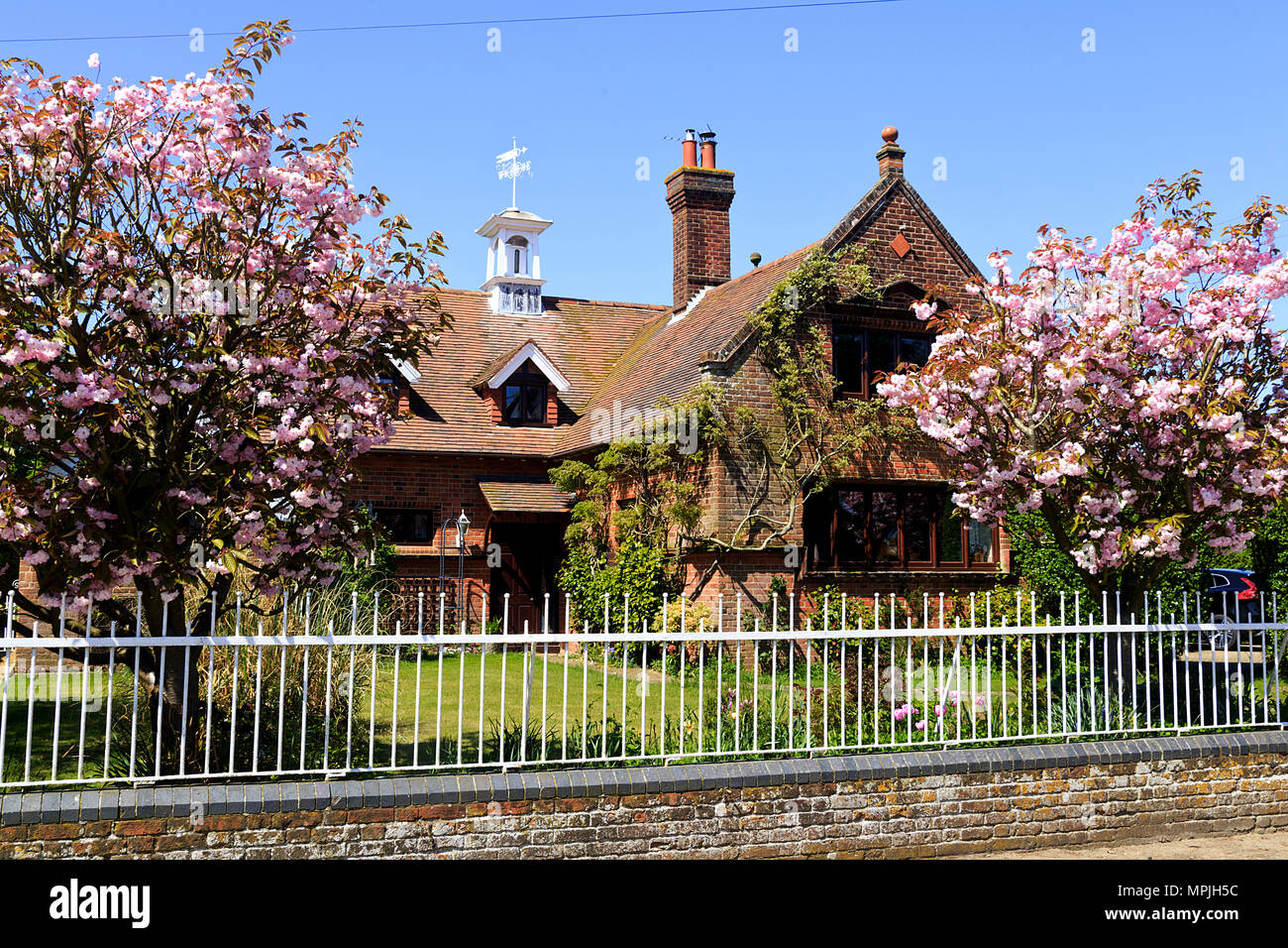The Old School in Knapton village in Norfolk UK Stock Photo