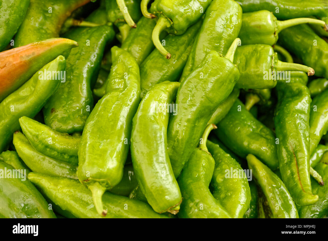 green peppers Stock Photo