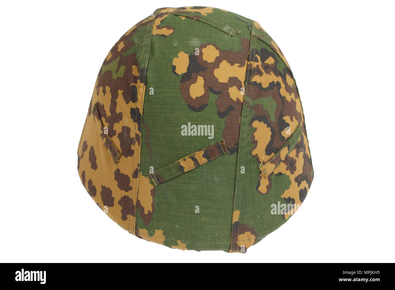 kevlar helmet with a camouflage cover Stock Photo - Alamy