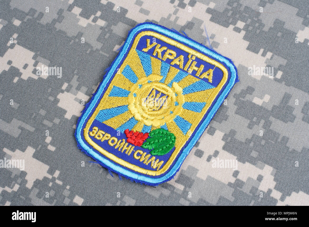 KIEV, UKRAINE - July, 16, 2015. Ukraine Air Force uniform badge Stock ...