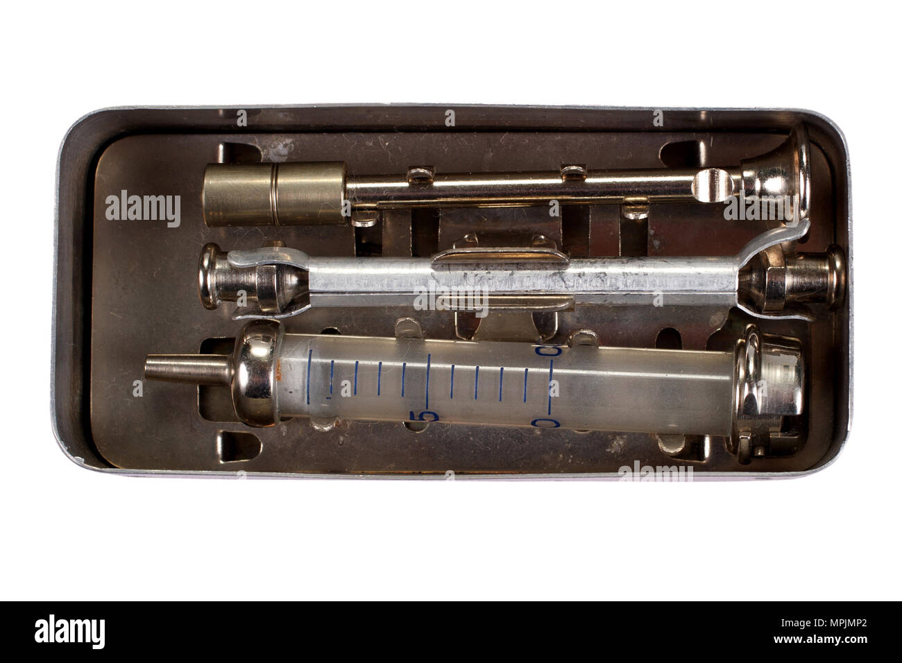 Medical syringe old fashioned medical syringe Cut Out Stock Images ...