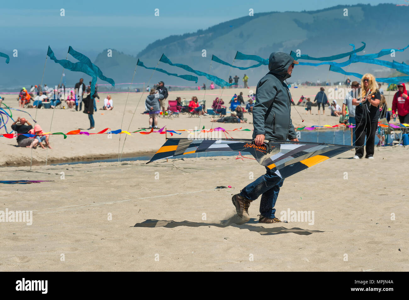 Lincoln City, Oregon, USA June 26,02016 Annual Kite Flying festival