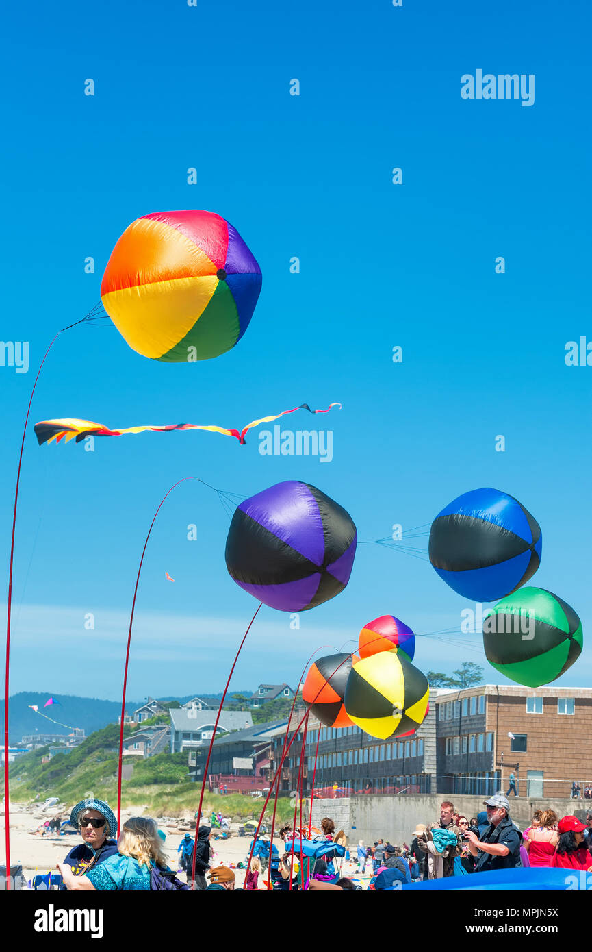 Lincoln City, Oregon, USA June 26,02016 Annual Kite Flying festival