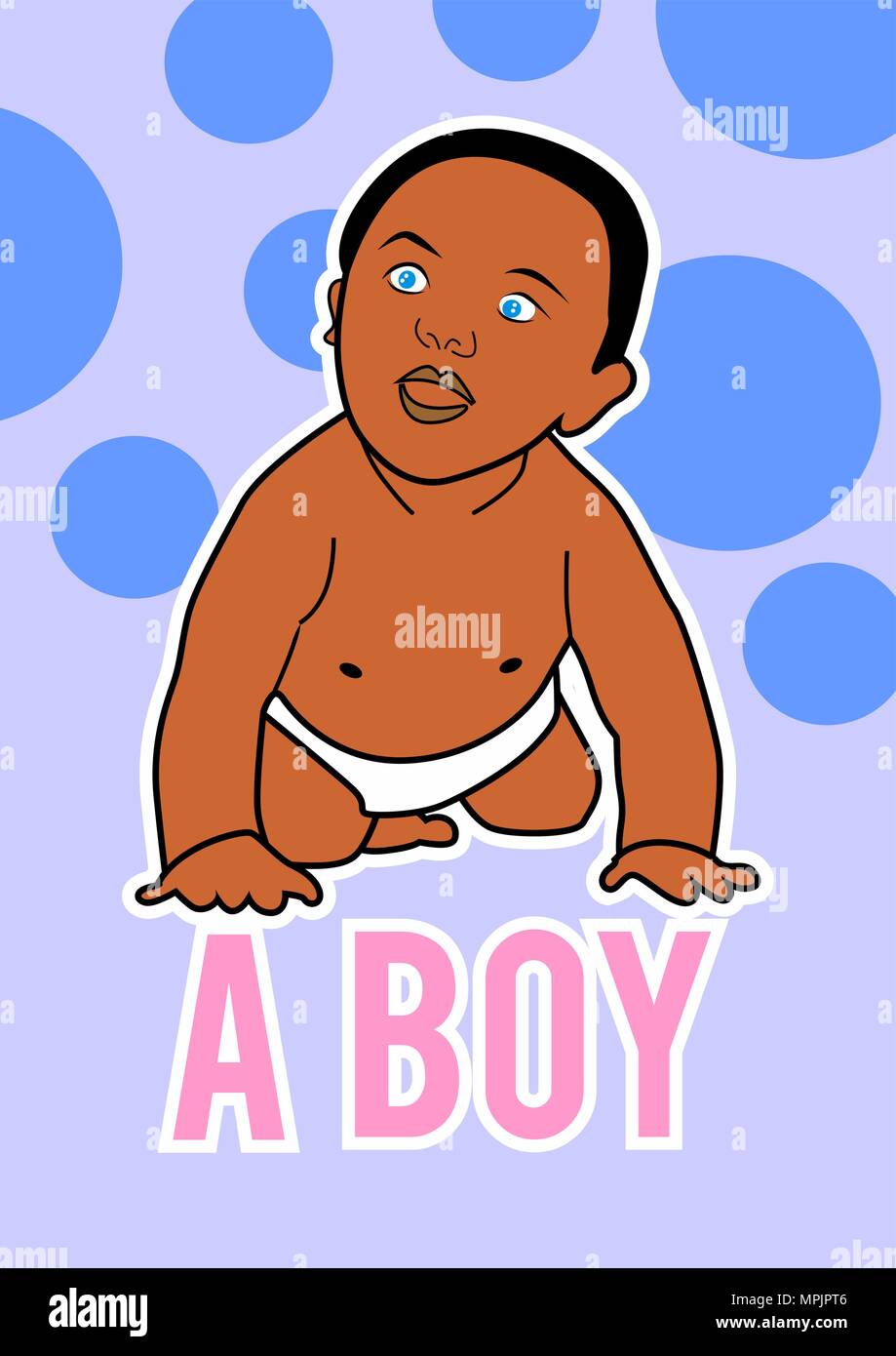 Baby boy crawling cartoon hi-res stock photography and images - Page 2 -  Alamy