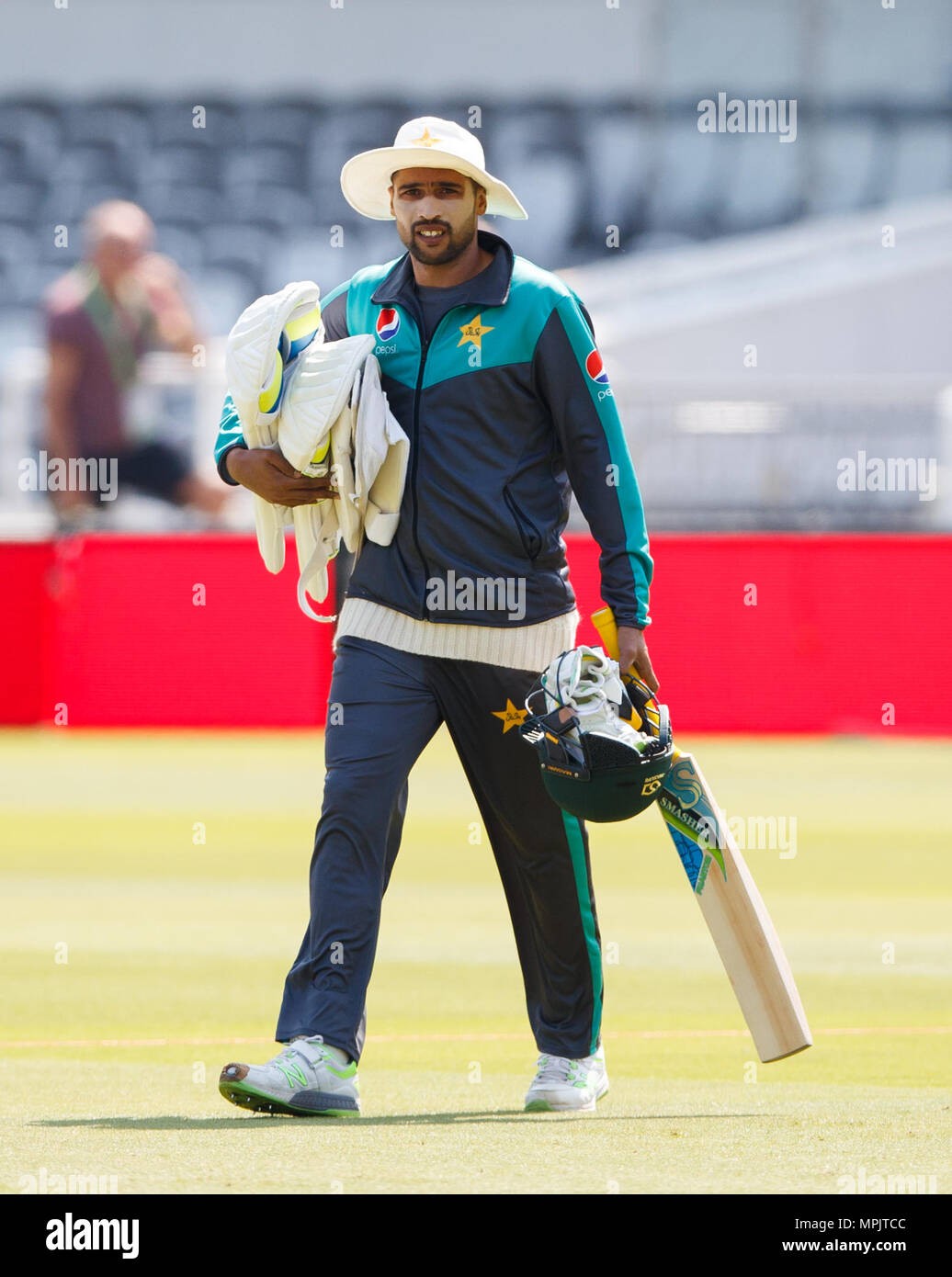 Pakistan. Amir Manager.net Pakistan's Mohammad Amir during the nets session at Lord's, London ...
