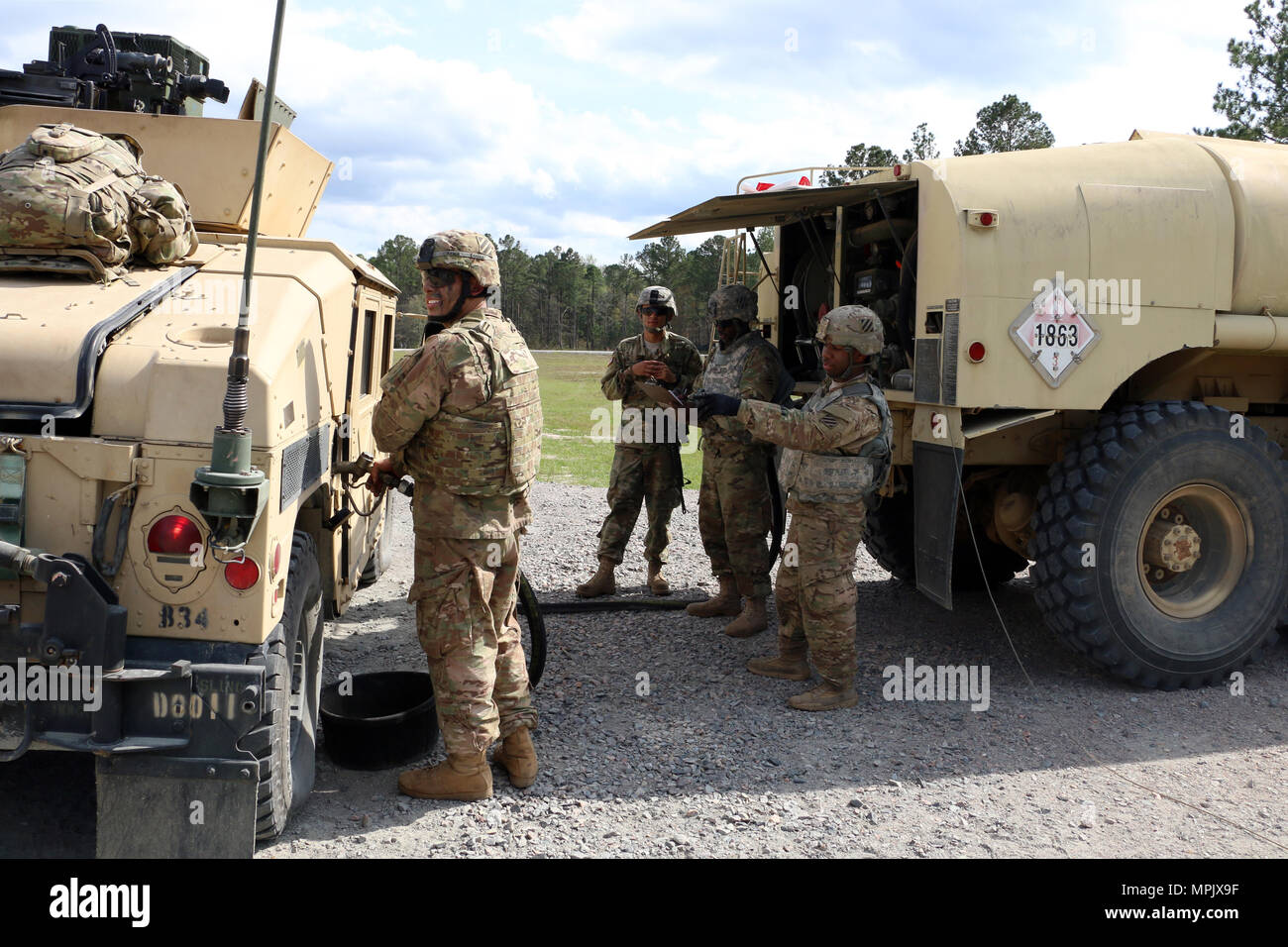 Sgt. Bienvenido Ayala (left), team leader with Bravo Troop, 6th