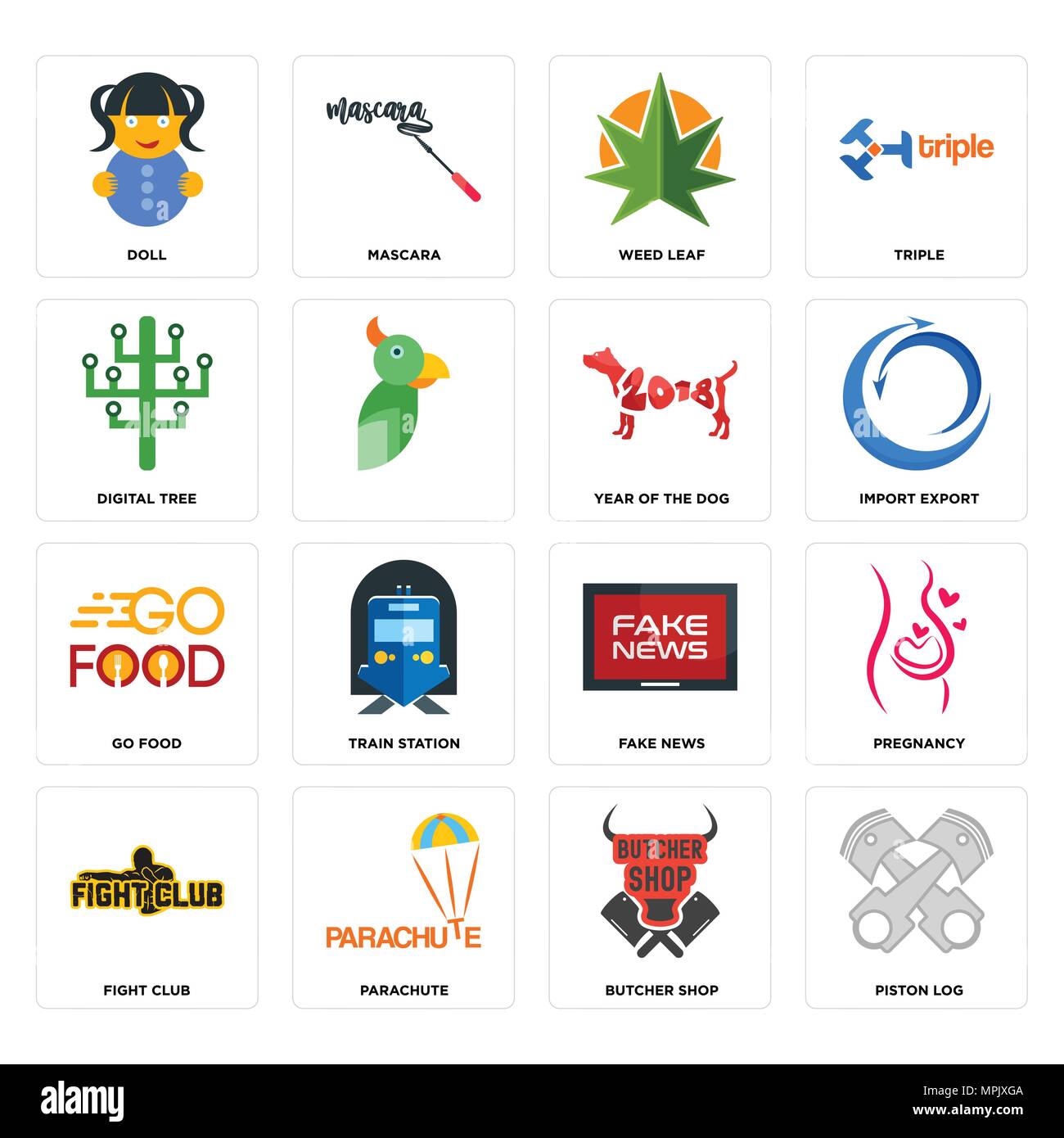Set Of 16 simple editable icons such as piston log, butcher shop ... Set Of 16 simple editable icons such as piston log, butcher shop ...