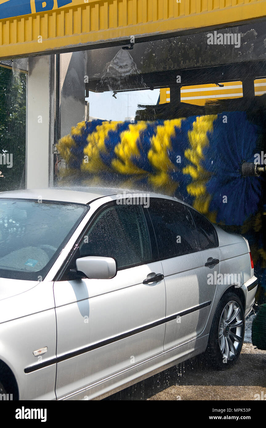 Lombardy,Italy, a car wash Stock Photo Alamy