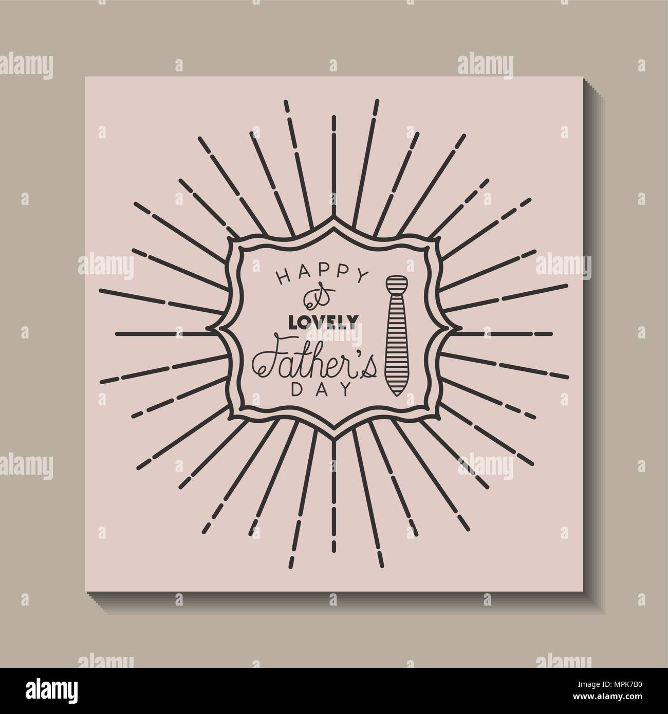 happy fathers day card with elegant tie Stock Vector Image & Art - Alamy