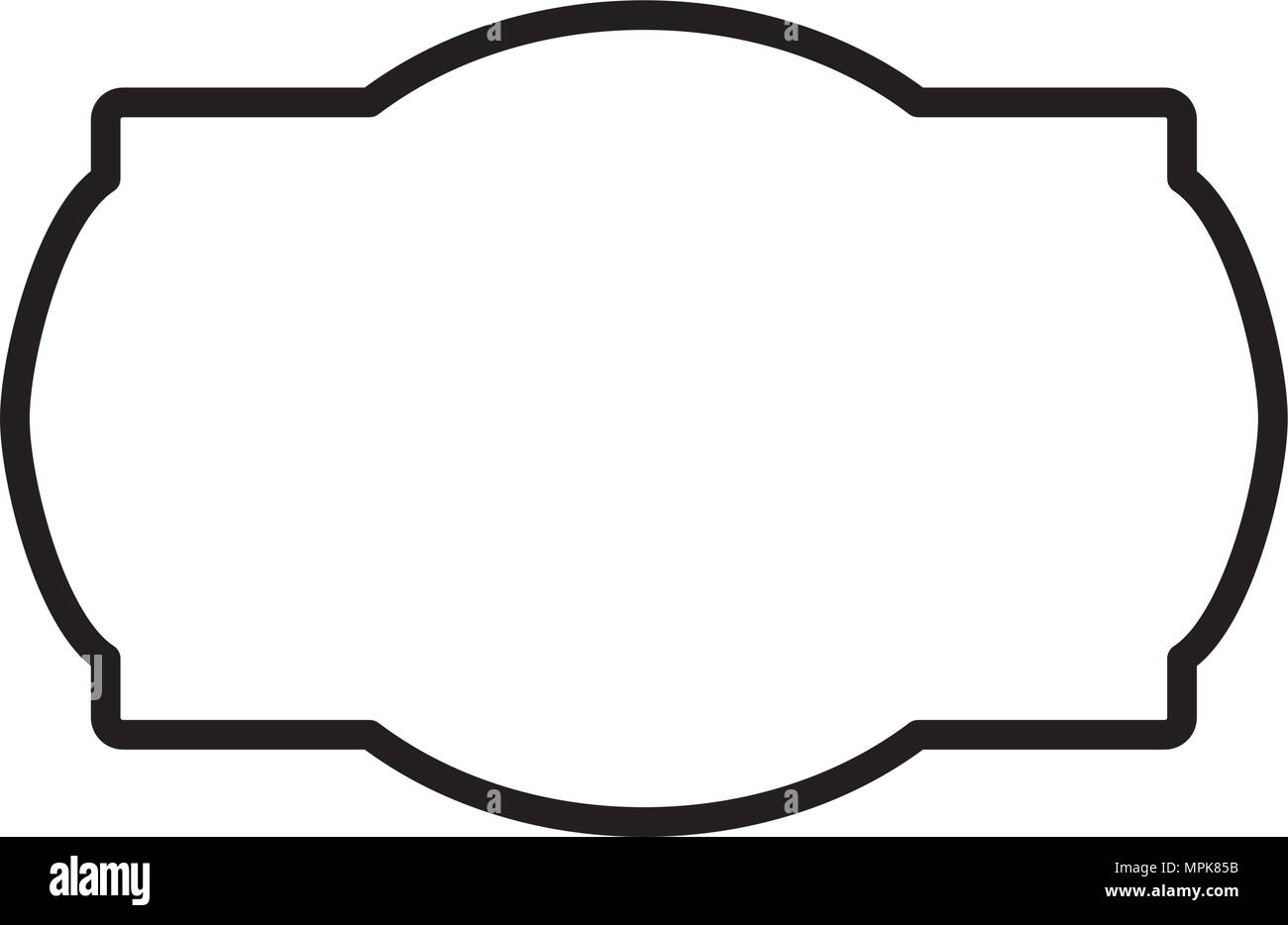 elegant frame simple icon Stock Vector Image & Art - Alamy