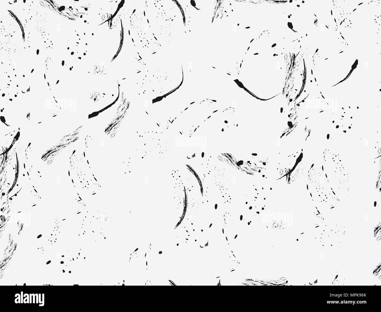 Seamless pattern in grunge style with clots and strokes. For wallpaper ...