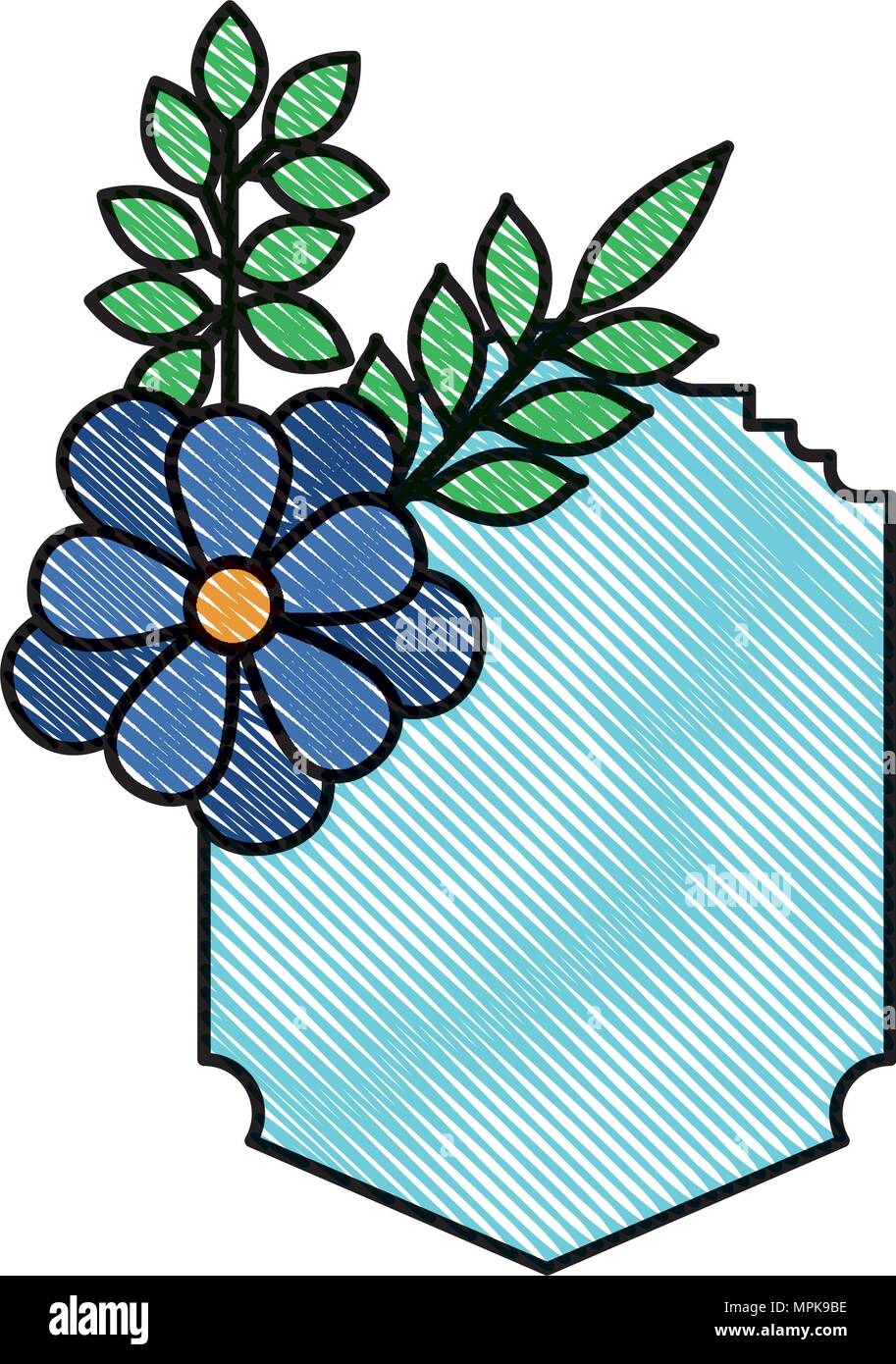 elegant frame with floral decoration Stock Vector Image & Art - Alamy