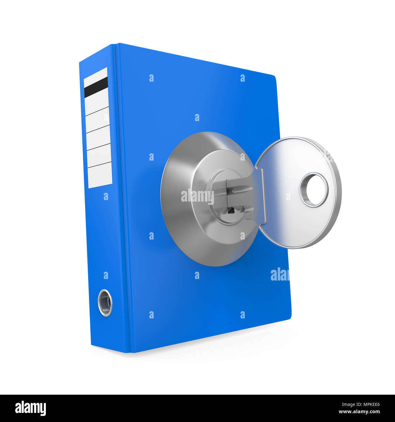 Ring Binder Locked Isolated Stock Photo Alamy