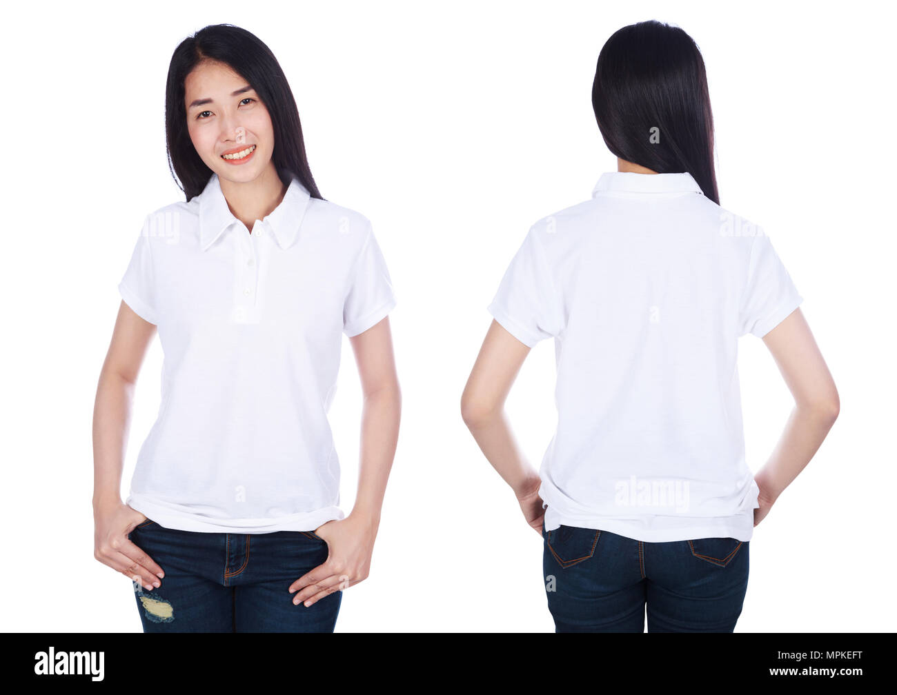 white polo for girl