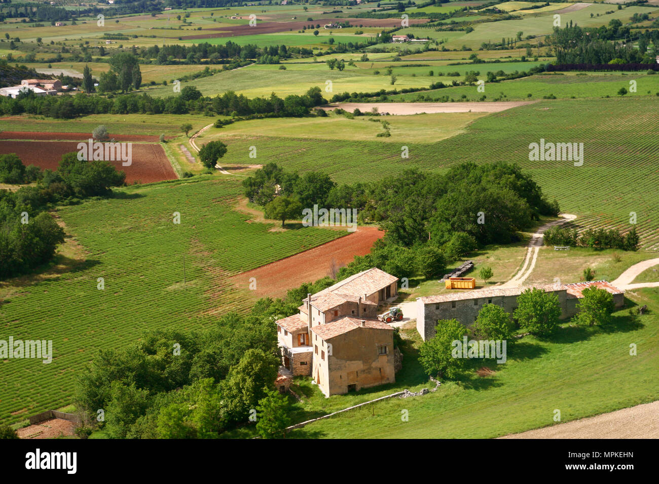 Landscape in the Provence, Southern France Stock Photo