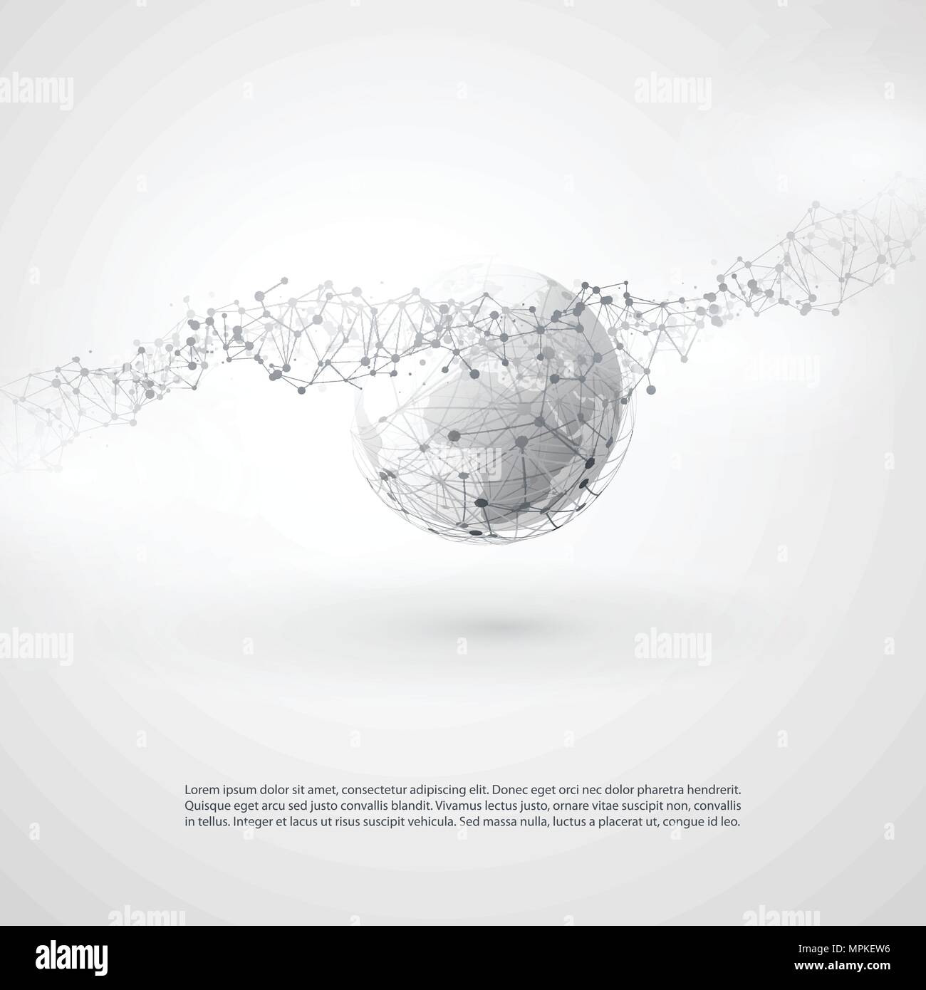 Abstract Cloud Computing and Global Network Connections Concept Design ...