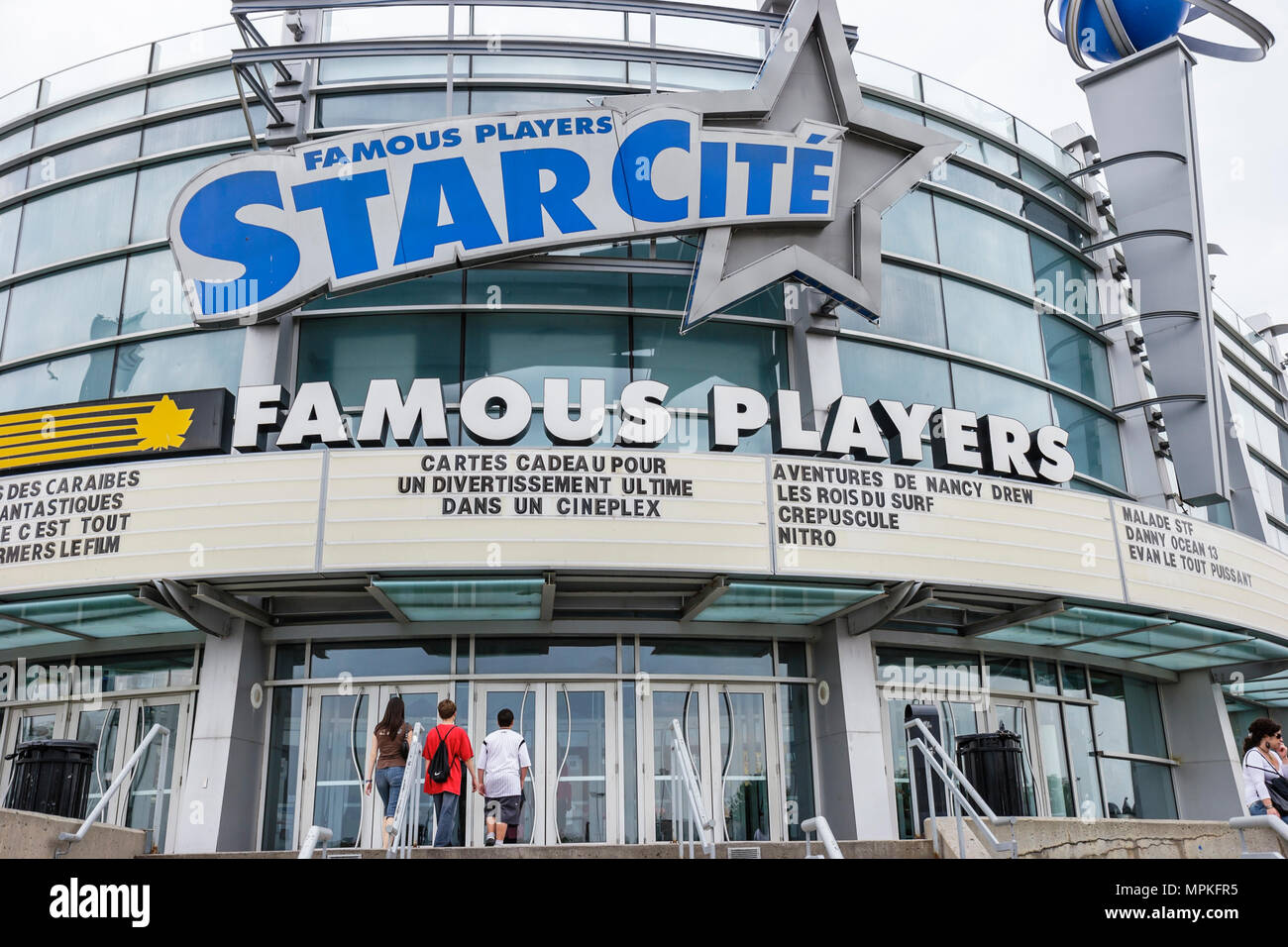 Montreal Canada,Quebec Province,Olympic Park,Famous Players Starcite Theater,theatre,movie house complex,Canada070704148 Stock Photo