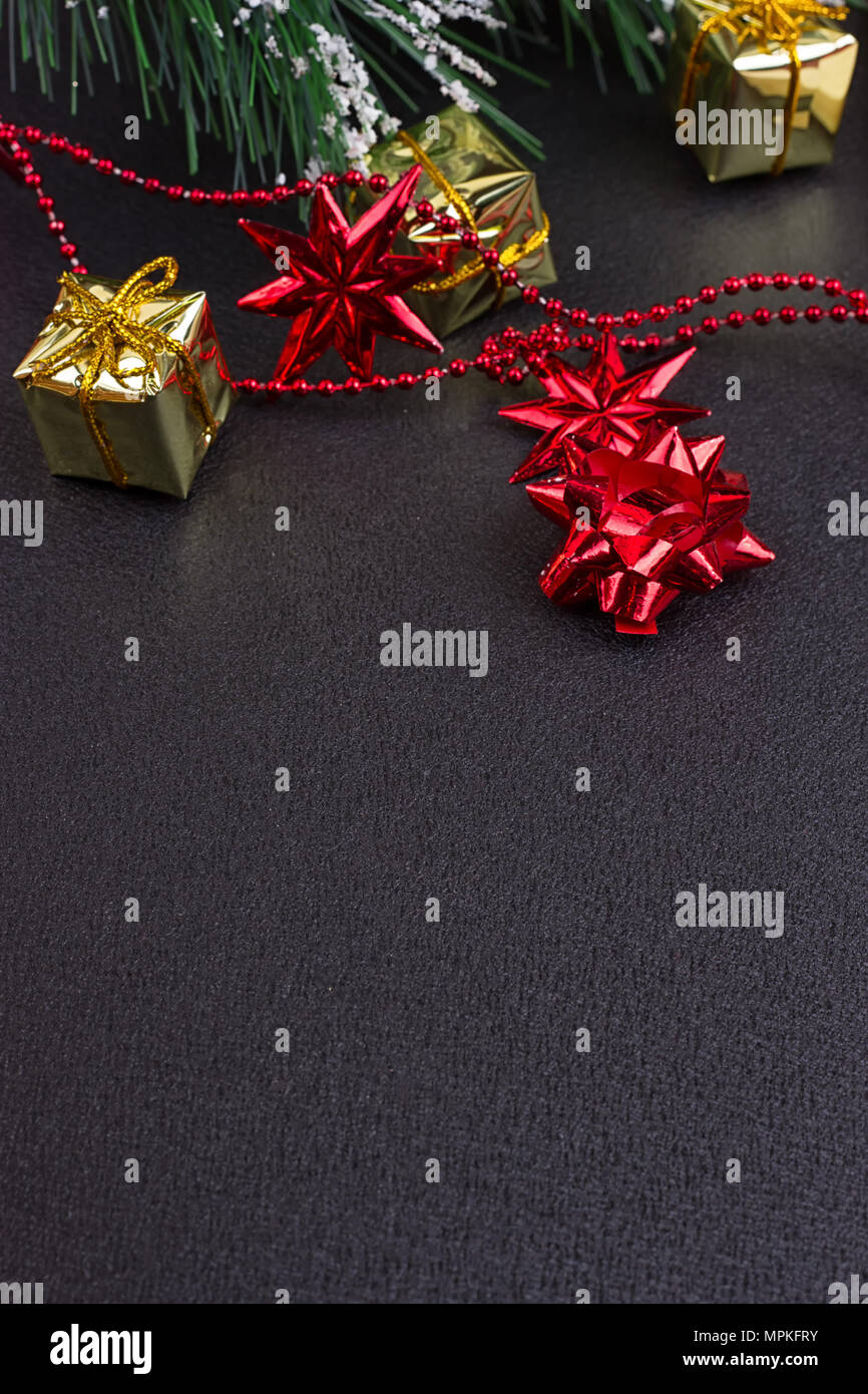 Christmas Or New Year Dark Wooden Background Xmas Black Board