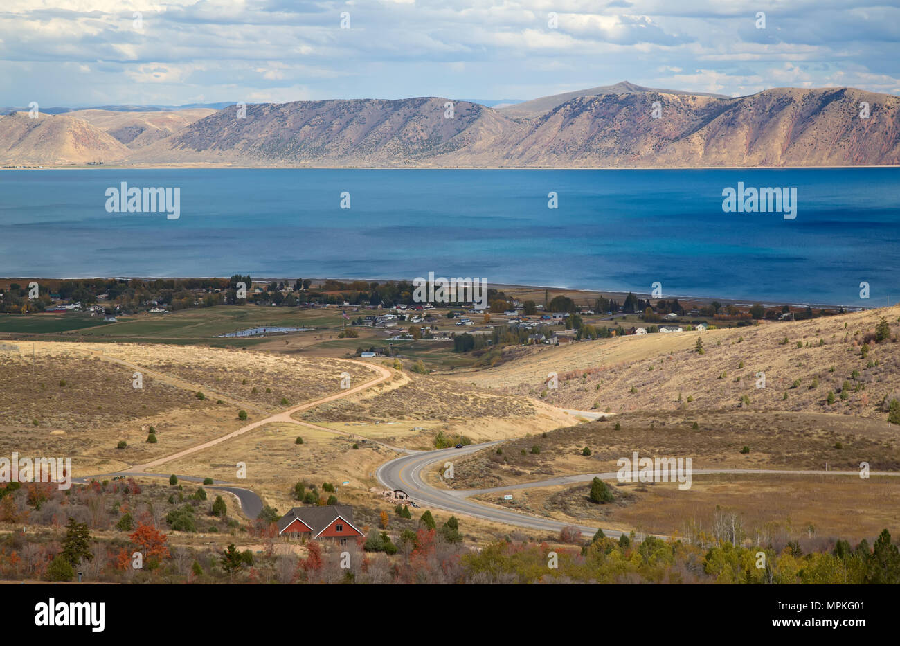 Bear lake, Utah Idaho border, USA Stock Photo Alamy
