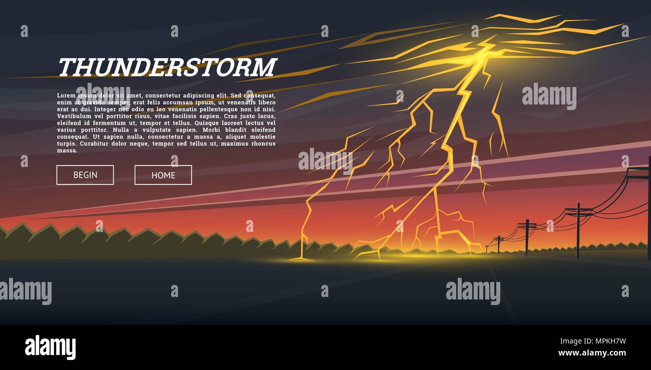 Thunder mountain Stock Vector Images Alamy