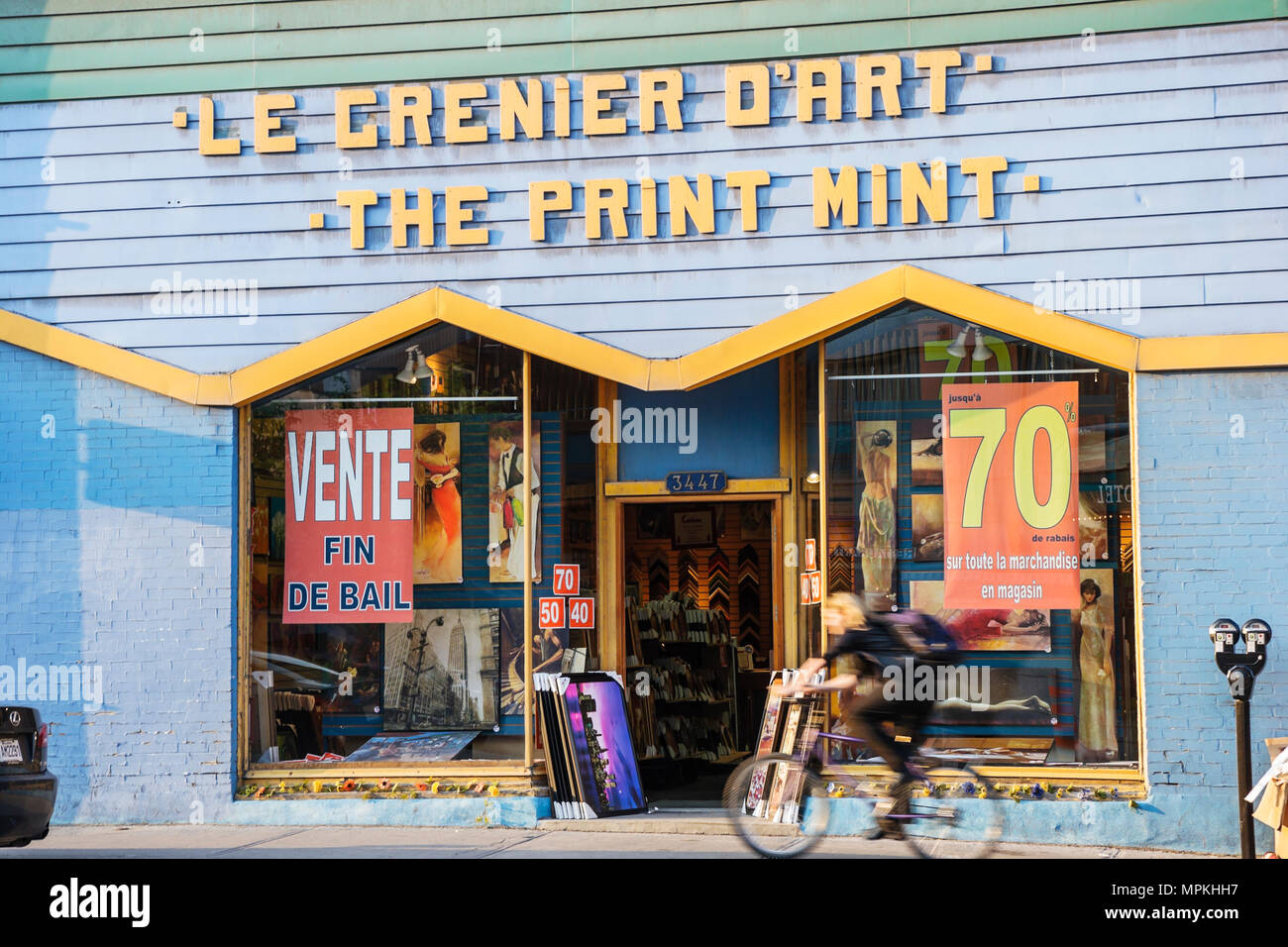 Montreal Canada,Quebec Province,rue Saint Denis,art artwork print store