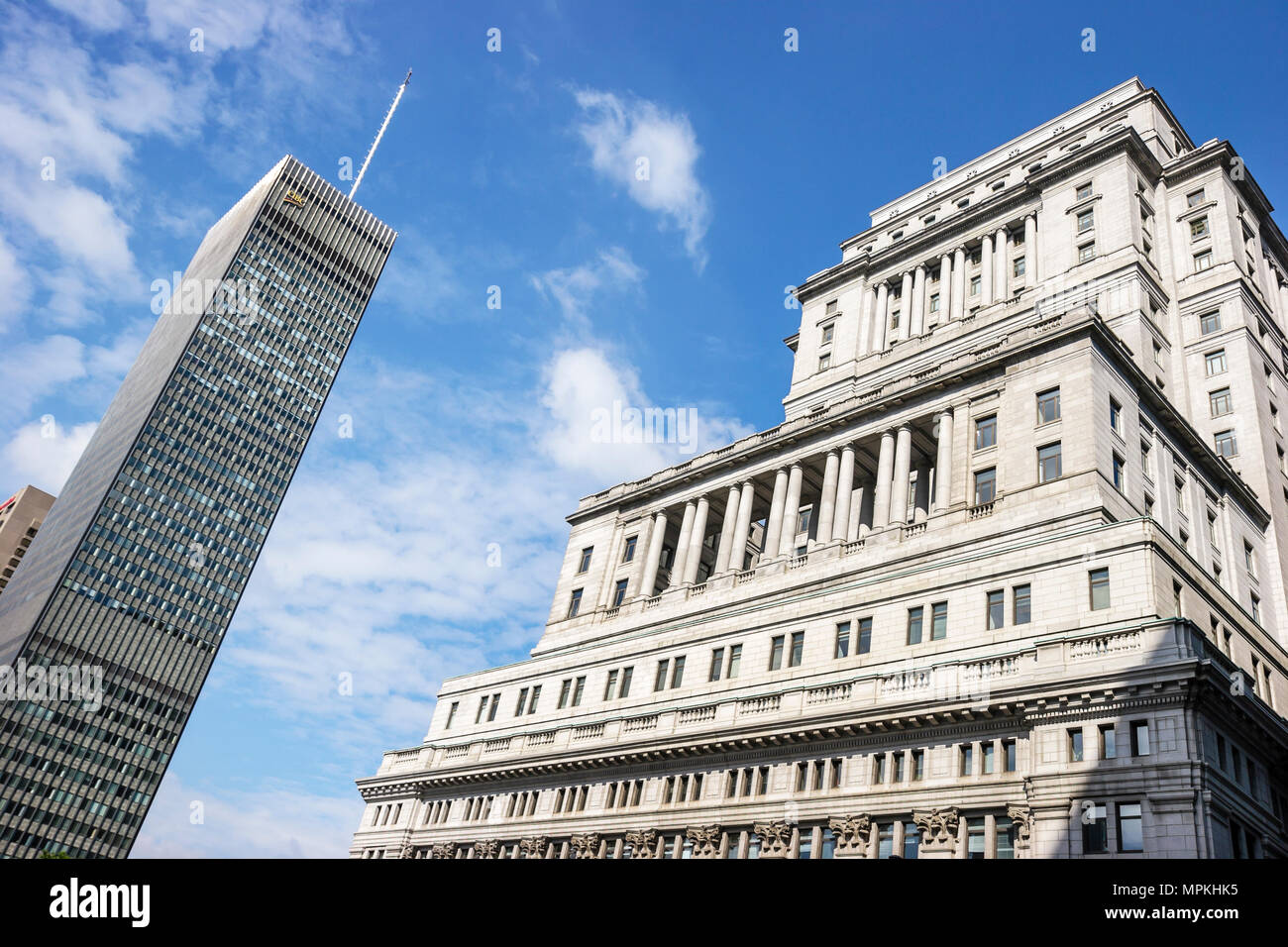 Montreal Canada,Quebec Province,Place Ville Marie,CIBC building,Sun Life Financial,headquarters,bank,banking,insurance,Canada070706002 Stock Photo