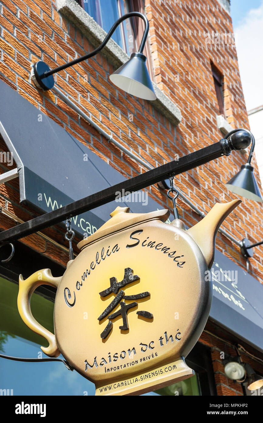 Montreal Canada Little Italy Business Sign Camellia Sinensis