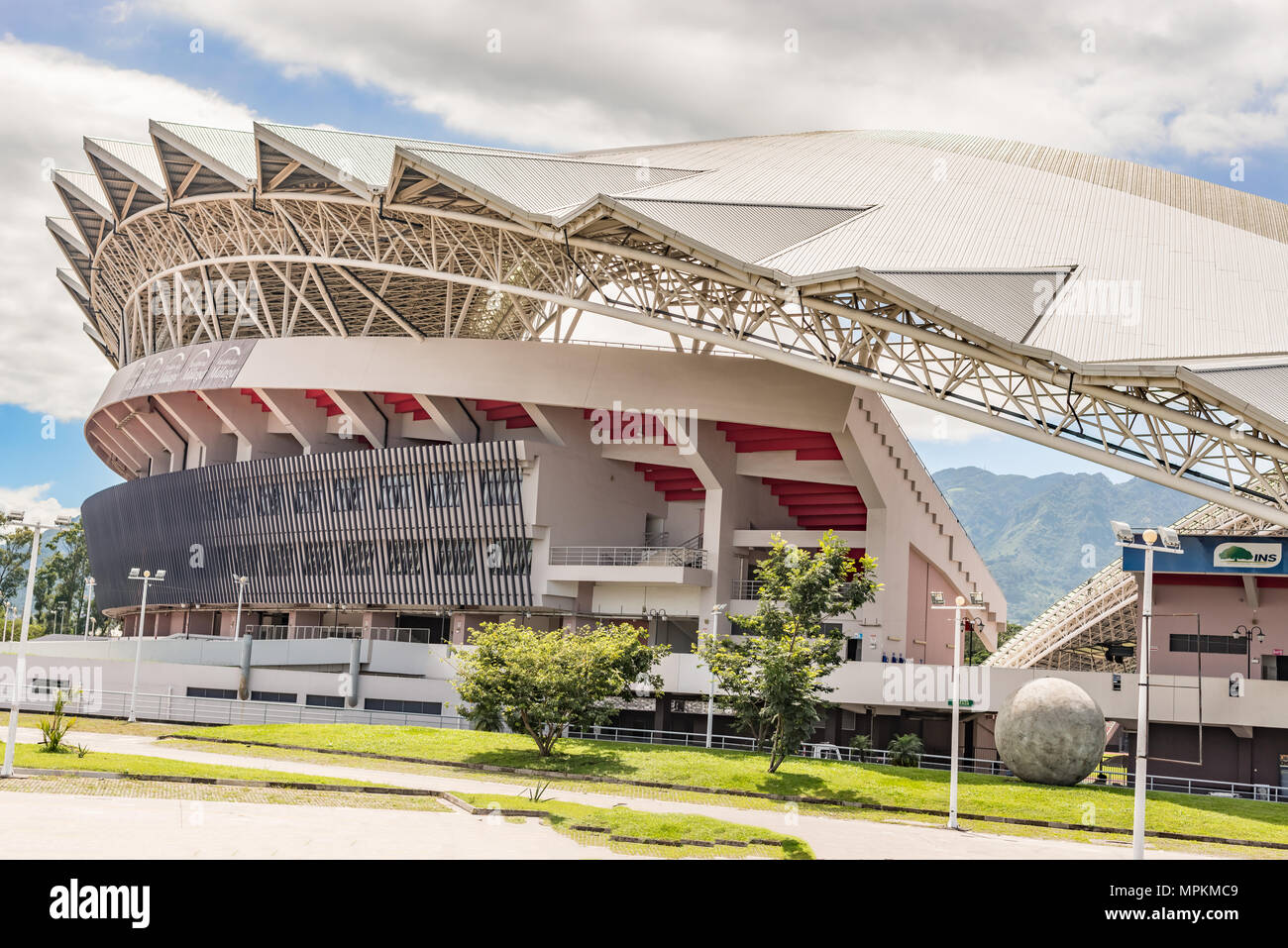 The National Stadium of Costa Rica is a multipurpose stadium. The stadium was completed in 2011. The Chinese government financed the construction of t Stock Photo
